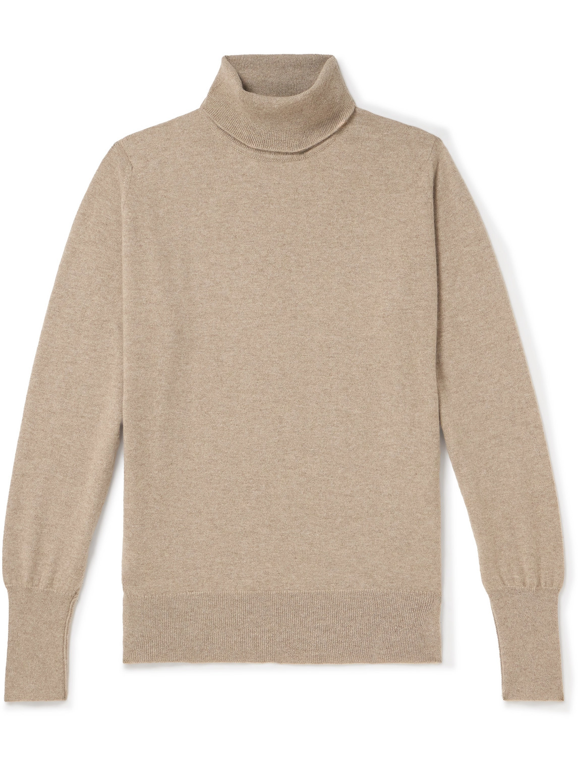 William Lockie Oxton Slim-fit Cashmere Rollneck Jumper In Neutrals