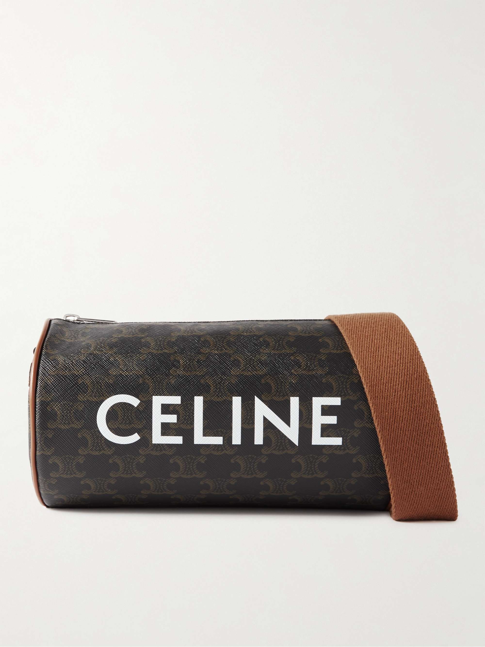 Celine Homme Men's Triomphe Leather-trimmed Pouch