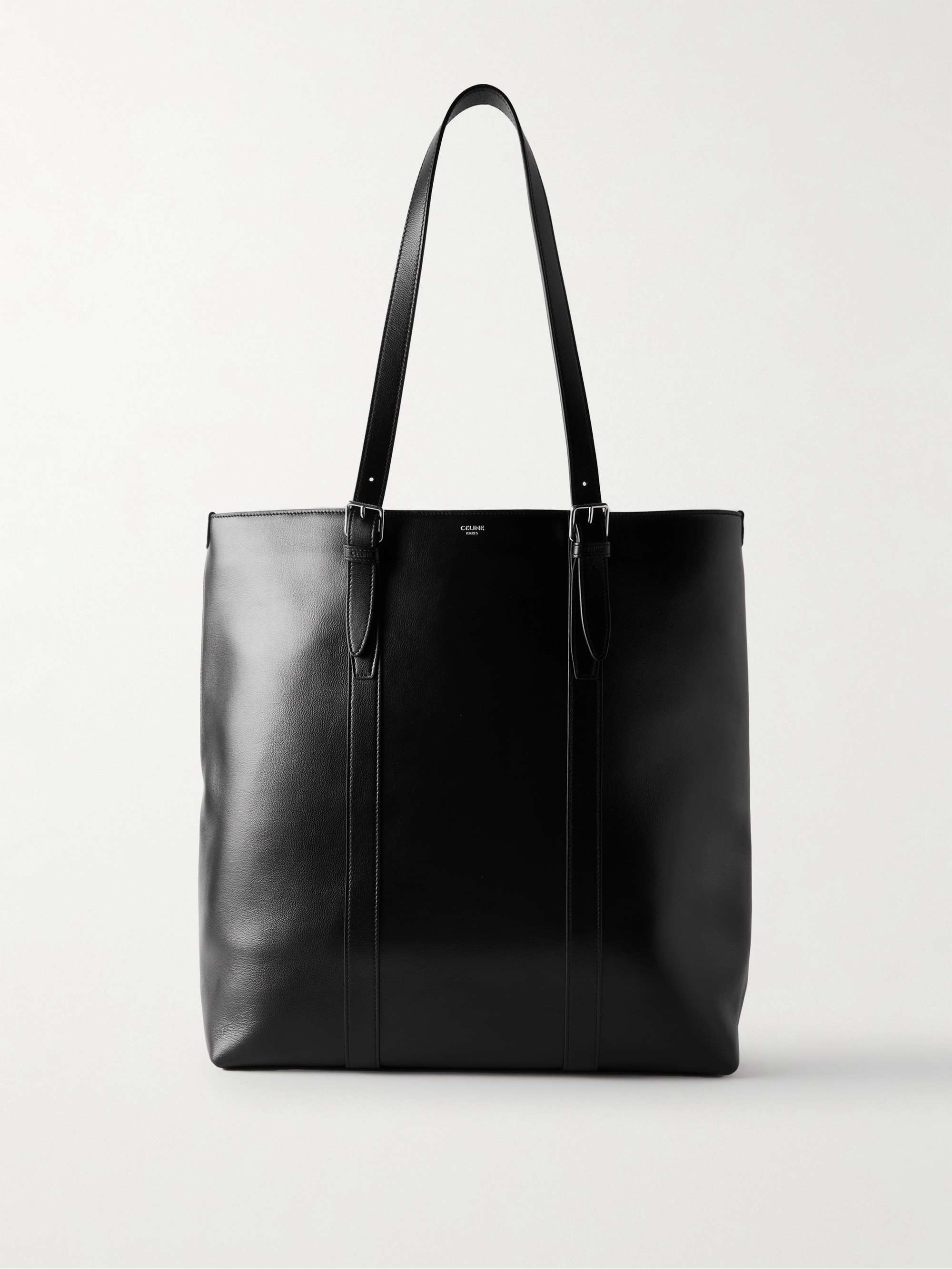 CELINE HOMME Cabas Full-Grain Leather Tote Bag for Men | MR PORTER