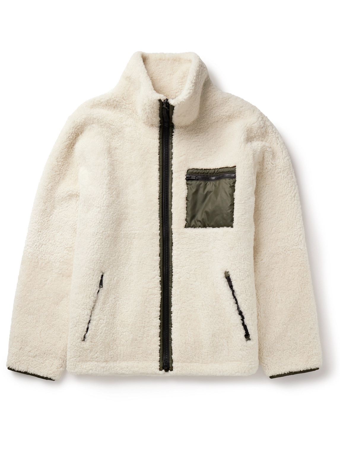 Yves Salomon Reversible Shearling And Shell Jacket In Neutrals