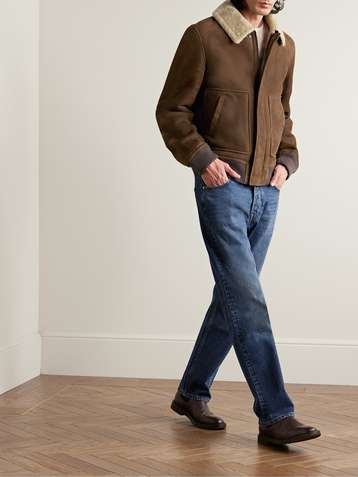 Yves Salomon oversized shearling coat - Red