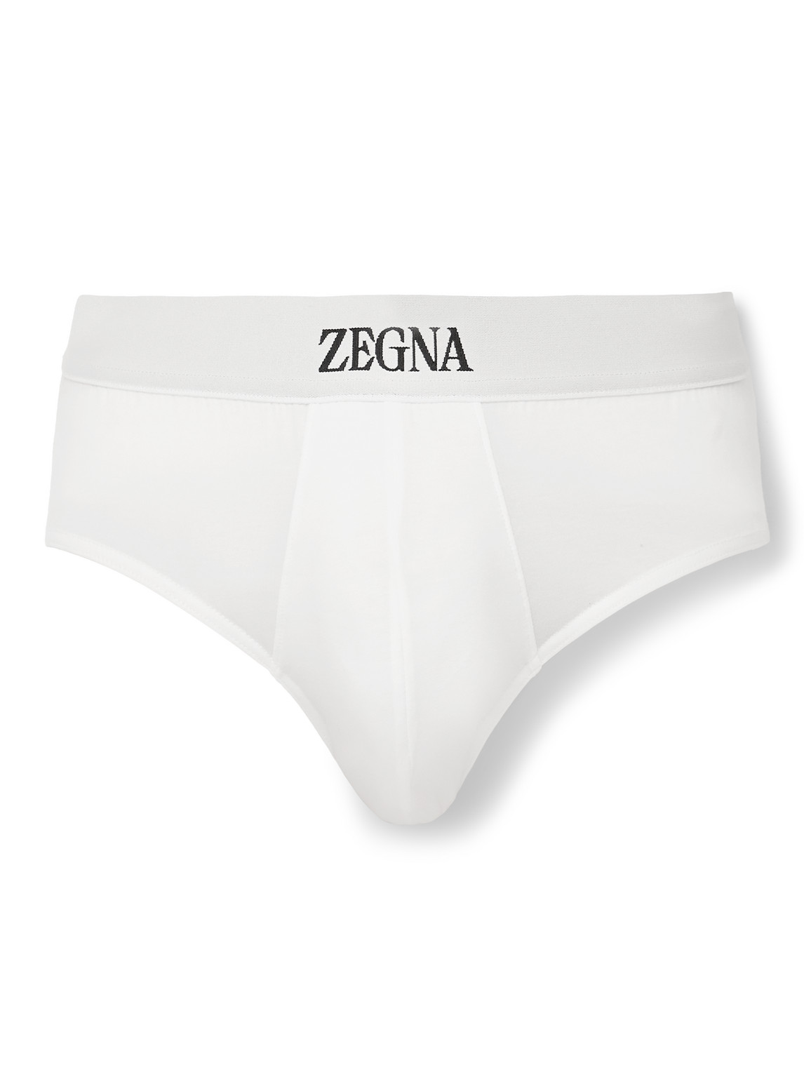 Zegna Stretch-cotton Briefs In White