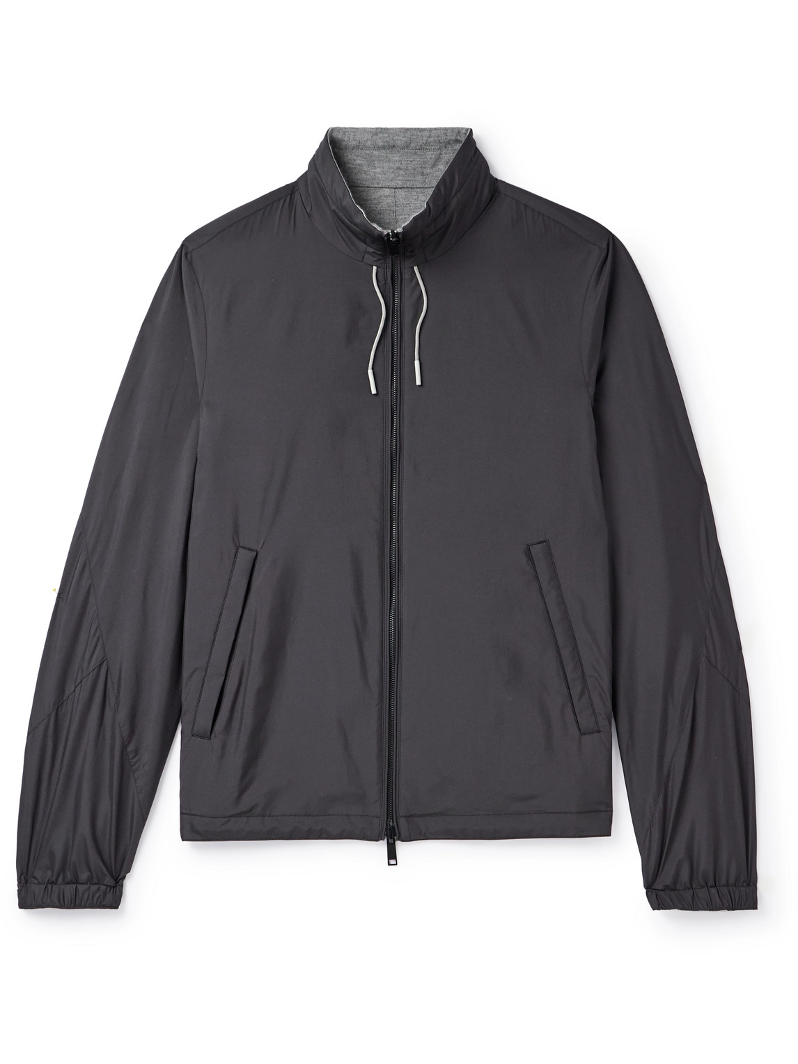 Reversible Shell and Cashmere, Cotton and Silk-Blend Jacket
