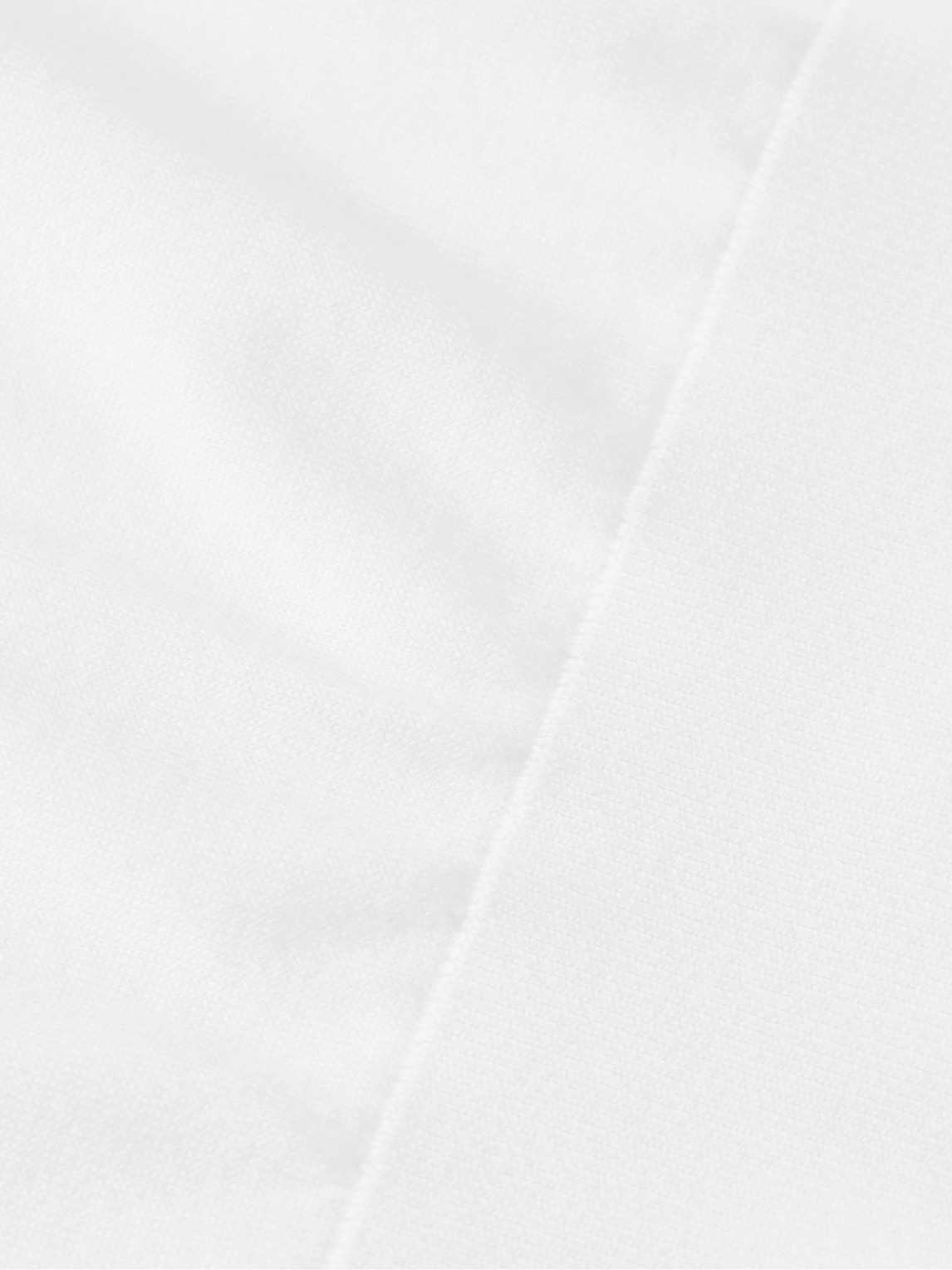 Zegna Slim-fit Logo-embroidered Cotton-jersey T-shirt In White