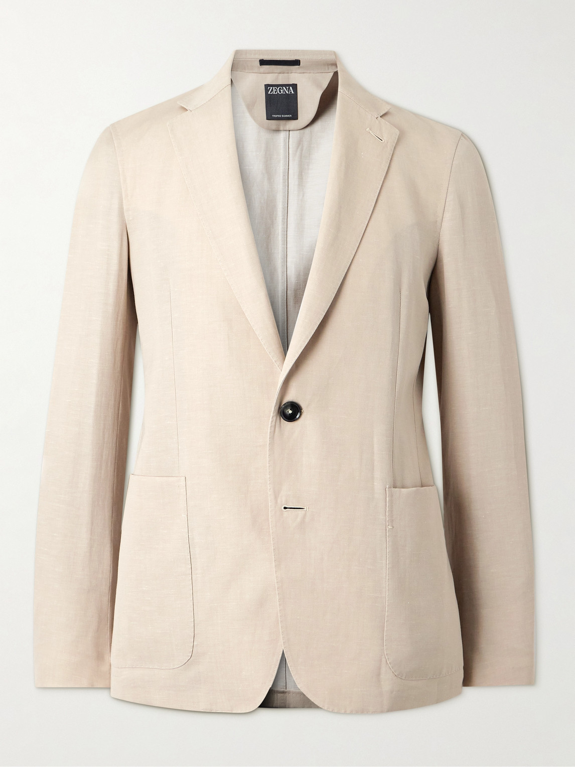 Zegna Wool and Linen-Blend Suit Jacket - Men