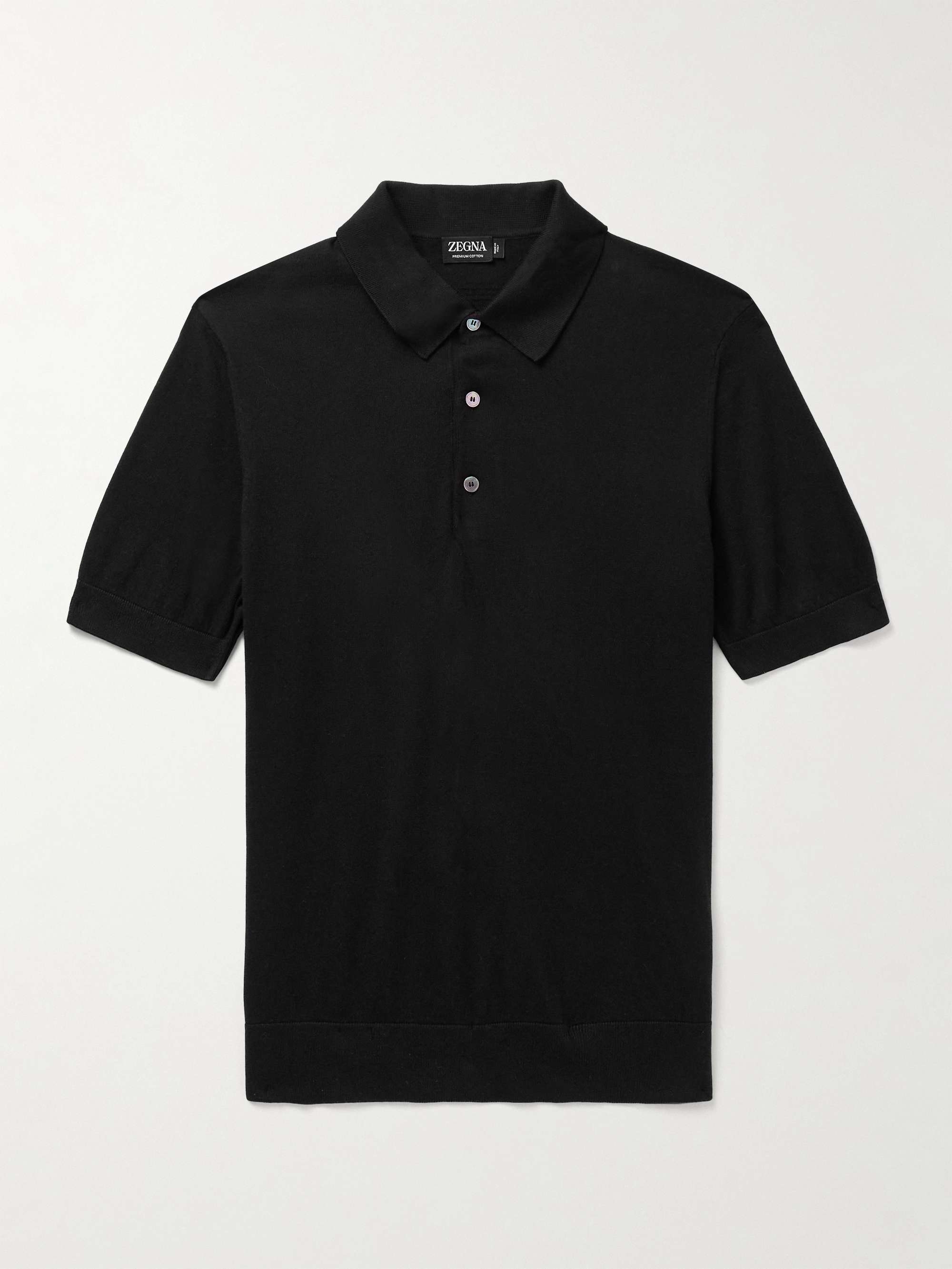 ZEGNA Slim-Fit Cotton Polo Shirt for Men | MR PORTER