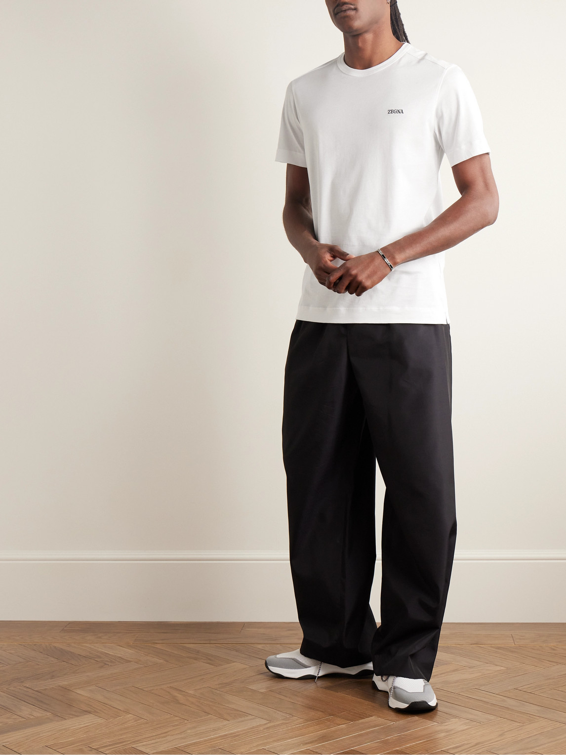 Zegna Versatile Crew Neck T-shirt In White