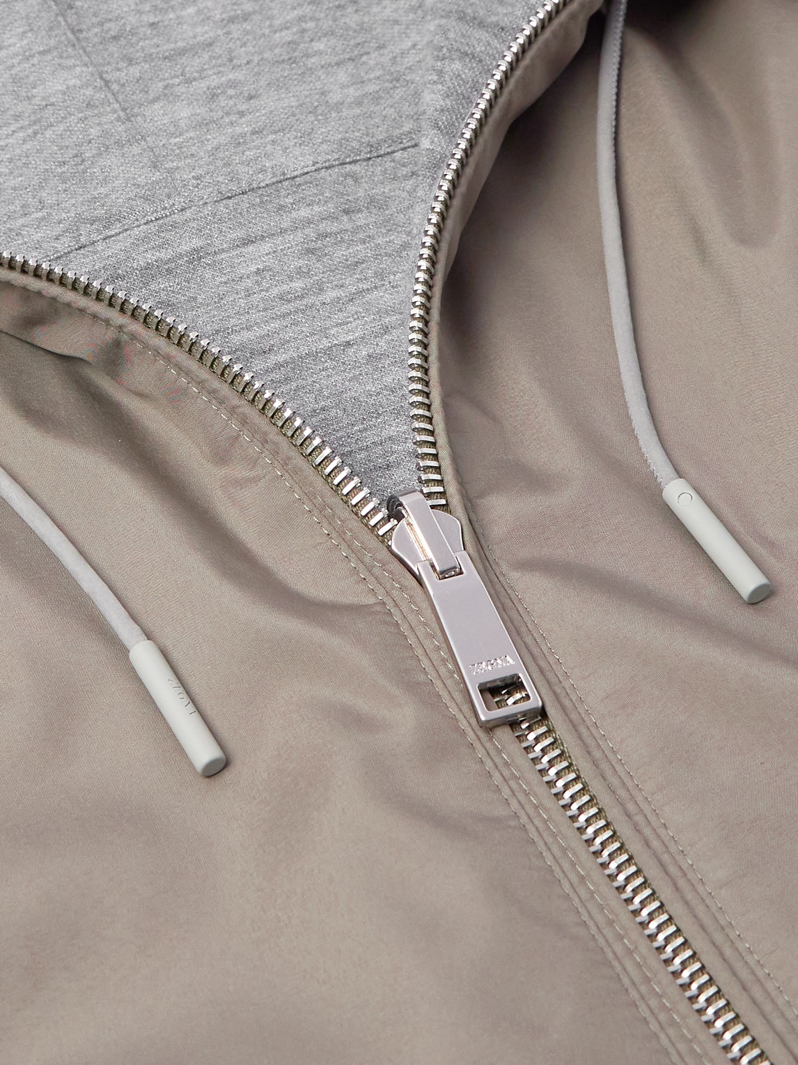 ZEGNA REVERSIBLE SHELL AND CASHMERE, COTTON AND SILK-BLEND GILET