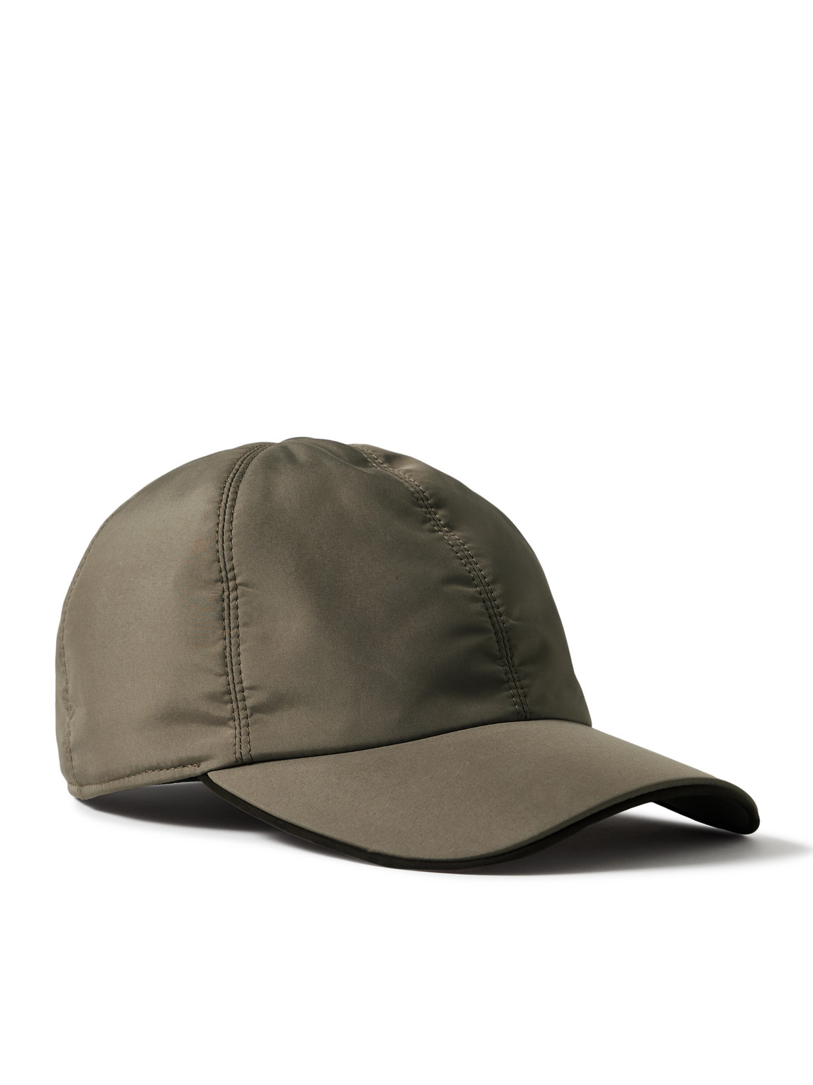 Zegna Brezza Logo-embellished Shell Baseball Cap In Green