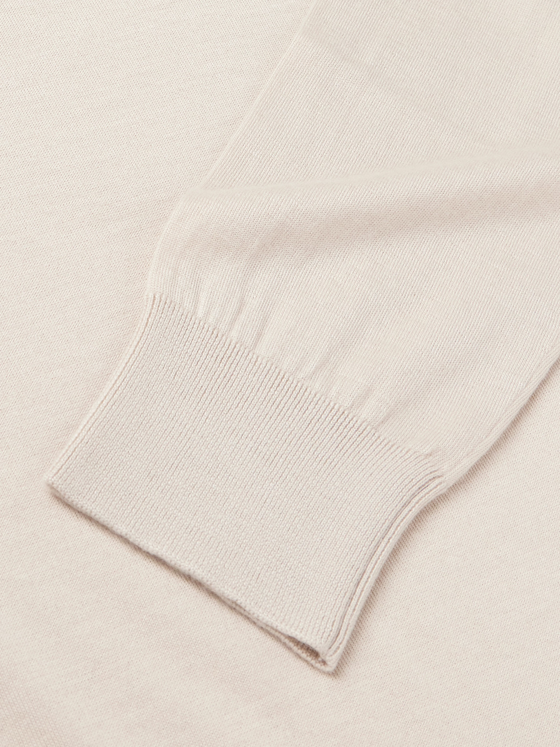 Zegna Cashmere And Silk-blend Sweater In Neutrals