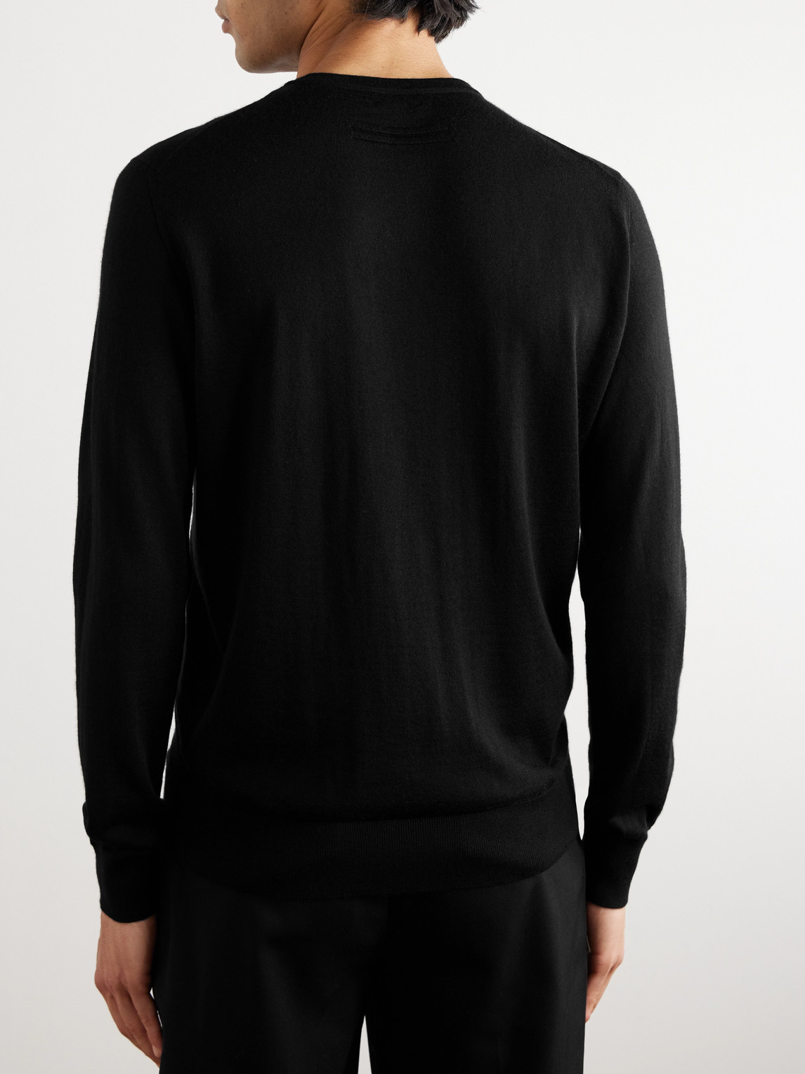  Zegna - Cashmere And Silk-blend Sweater - Men - Black - It 50 