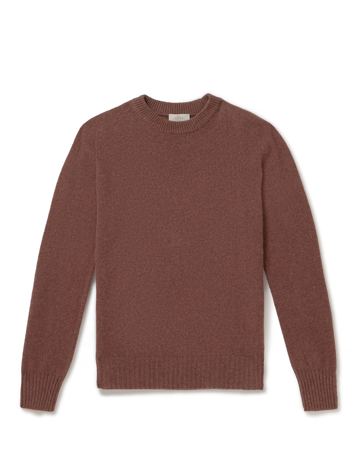 Altea Virgin Wool And Cashmere-blend Sweater In Red