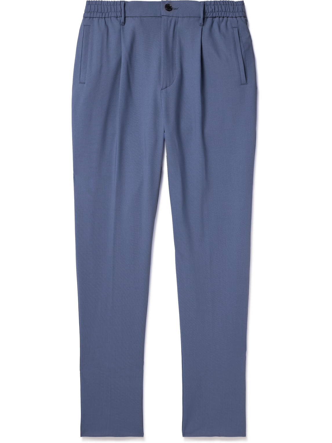 Altea - Wayne Tapered Wool-Blend Trousers - Men - Blue - XL