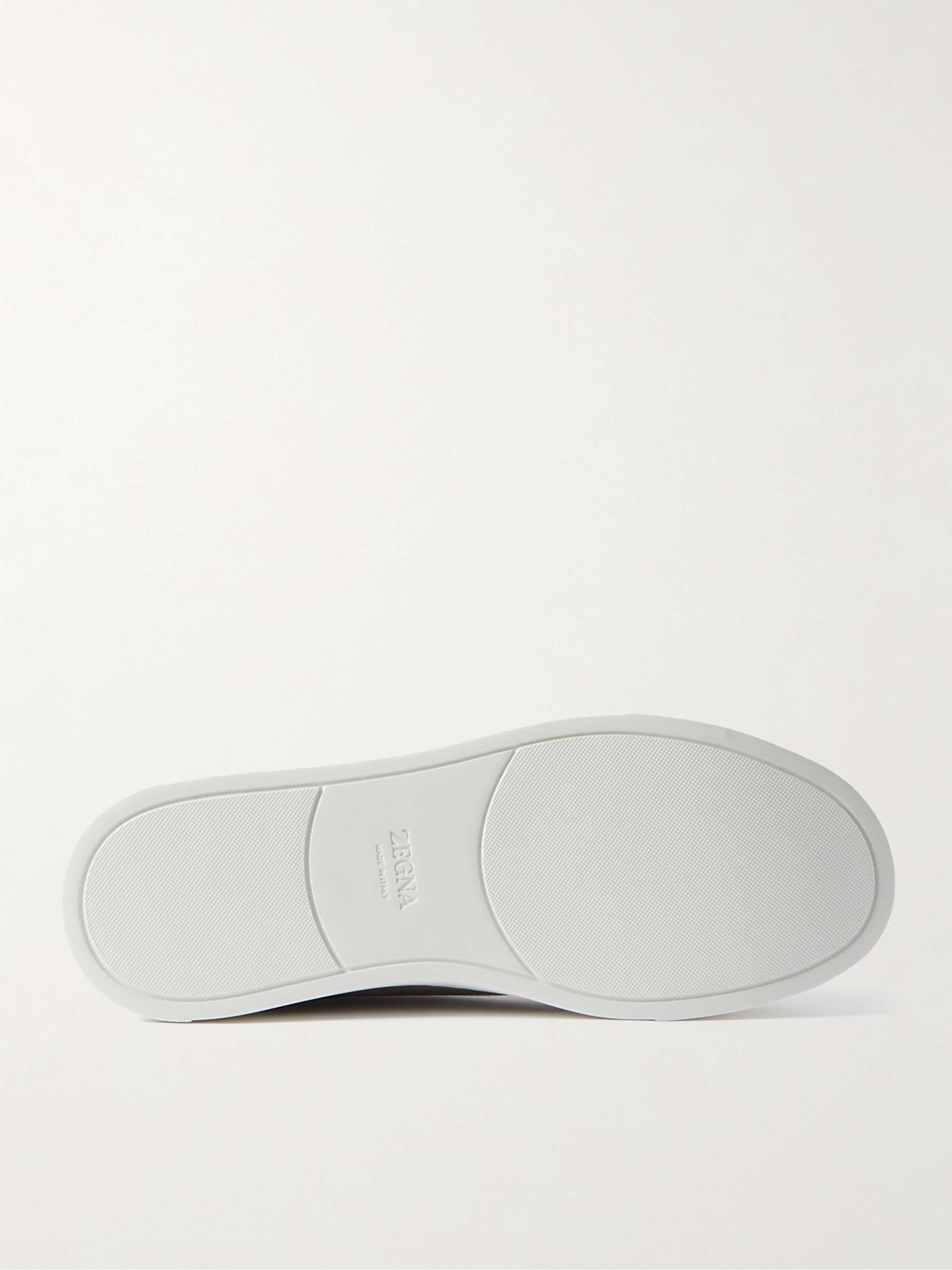 ZEGNA Triple Stitch Suede Sneakers