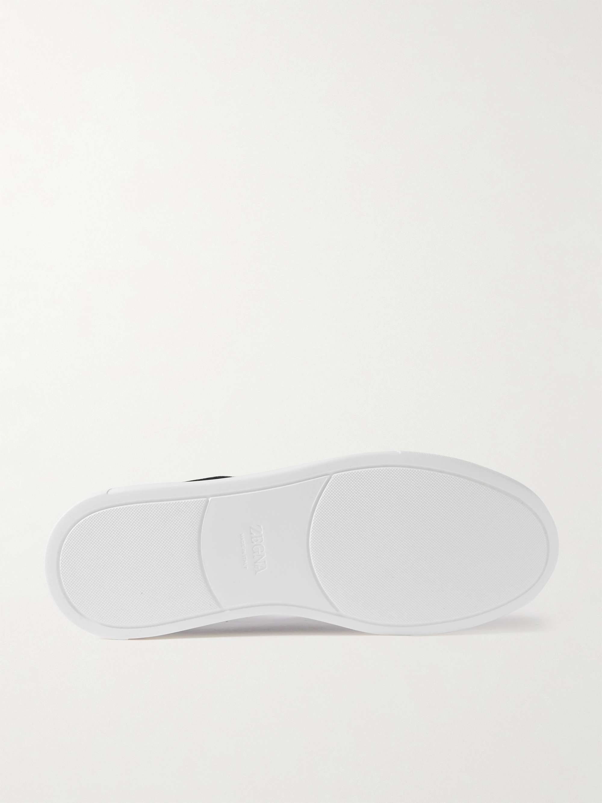 ZEGNA Triple Stitch Suede Sneakers