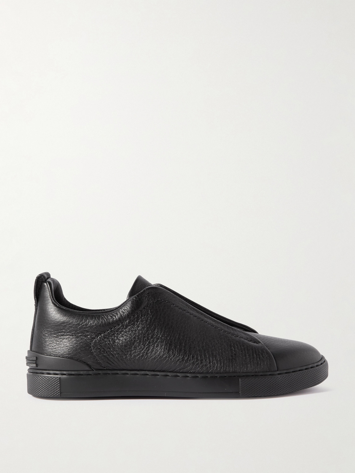 Zegna Triple Stitch™ Full-Grain Leather Slip-On Sneakers - Men