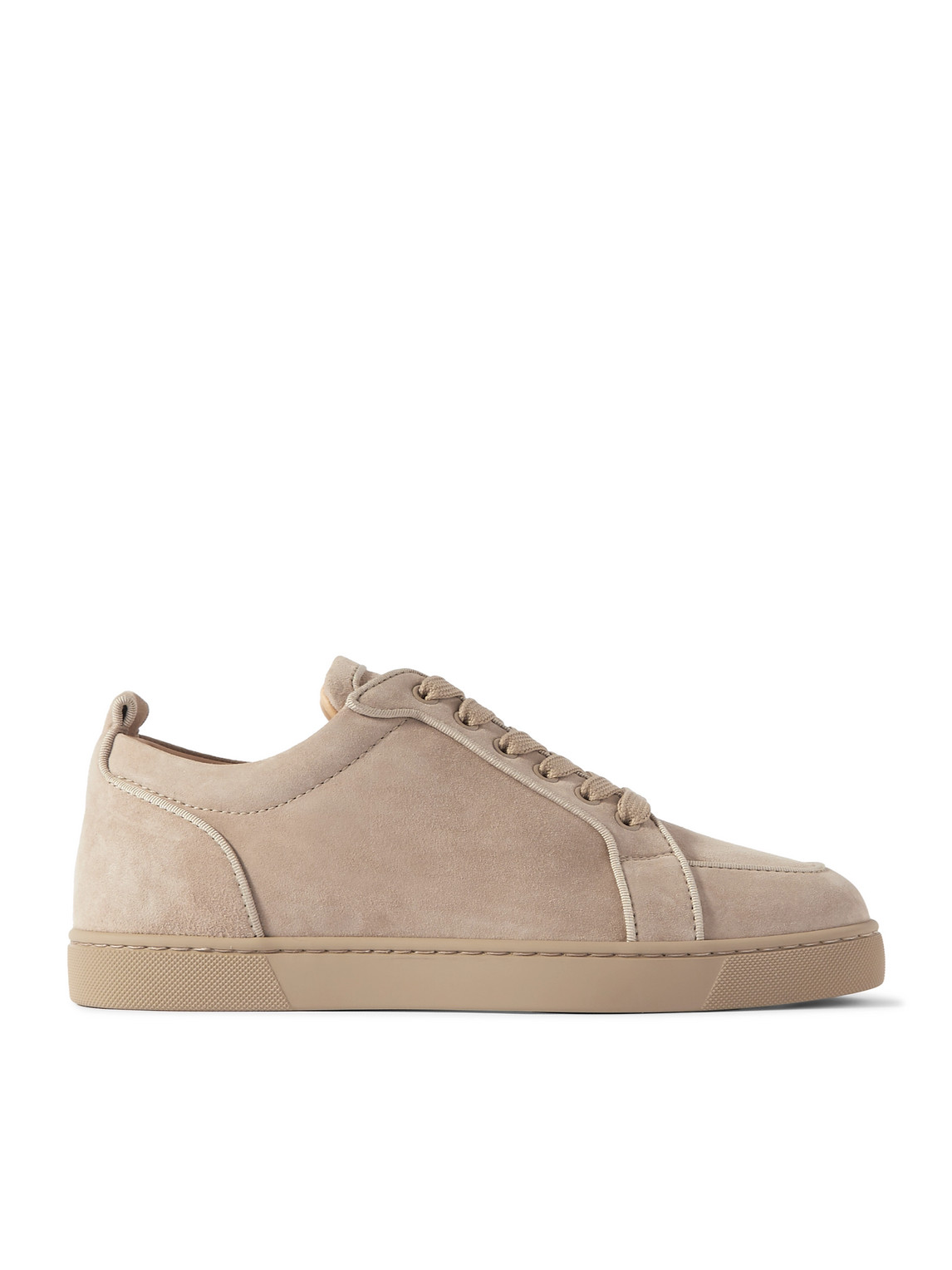 Christian Louboutin Rantulow Suede Trainers In Neutrals