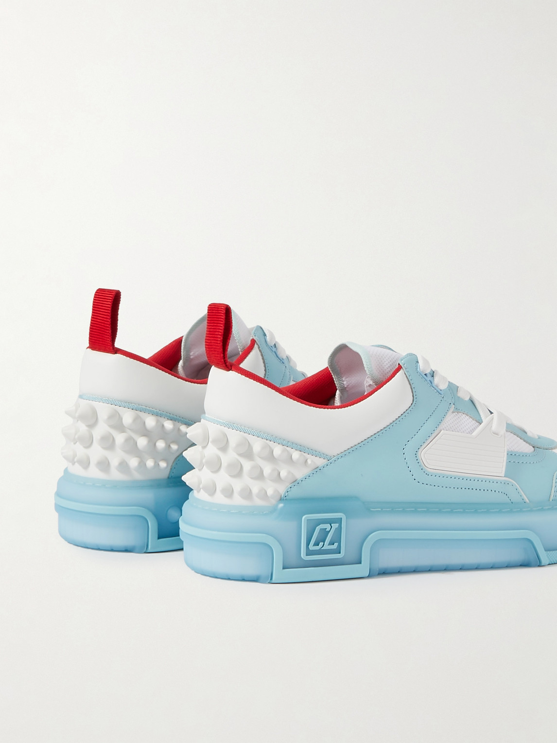 Christian Louboutin Men's Astroloubi Cl Colorblock Low-top Sneakers In Blue