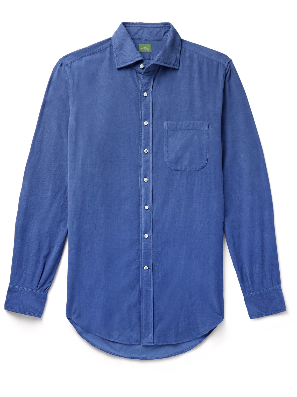 Sid Mashburn Cotton-corduroy Shirt In Blue