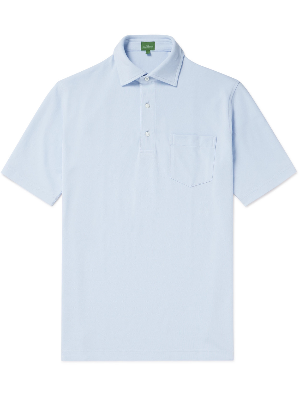 Sid Mashburn Cotton-piqué Polo Shirt In Blue