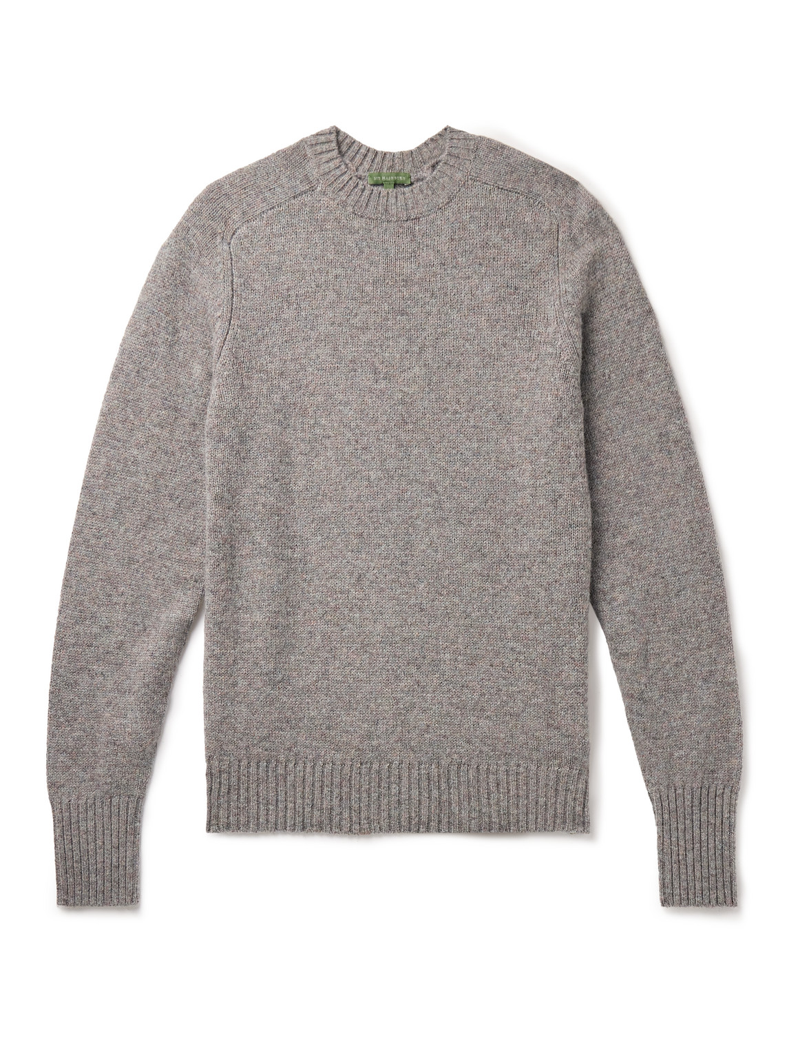 Sid Mashburn Knitted Wool Sweater In Gray