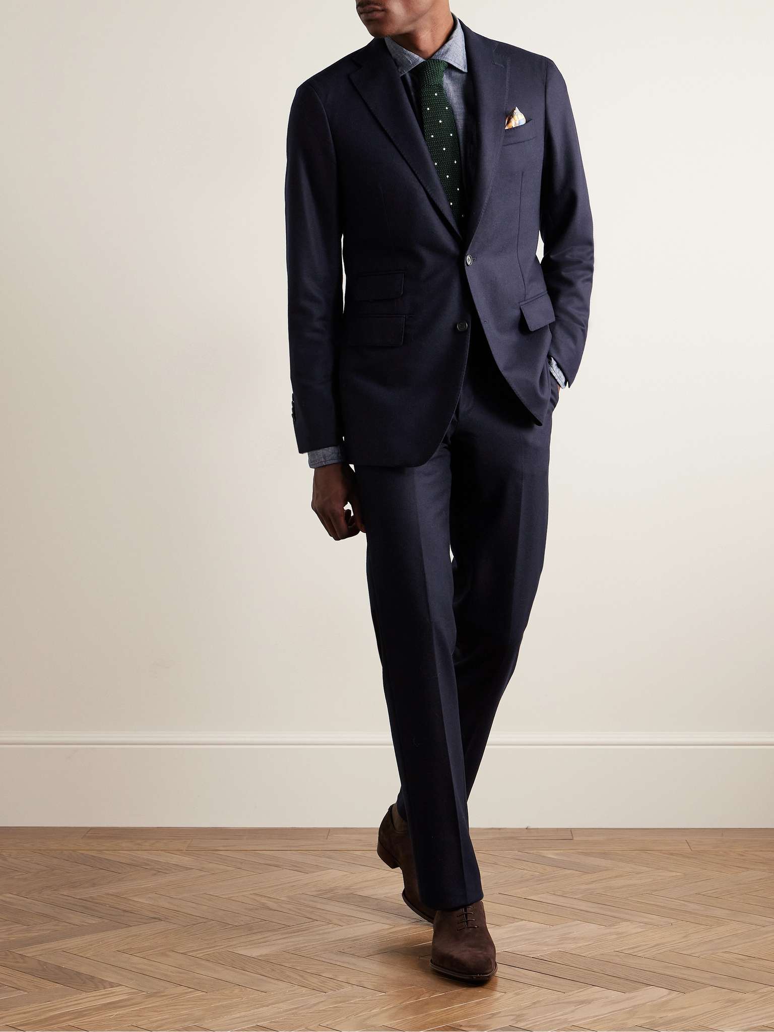 Navy Kincaid No. 3 Virgin Wool-Flannel Suit Jacket | SID MASHBURN | MR ...