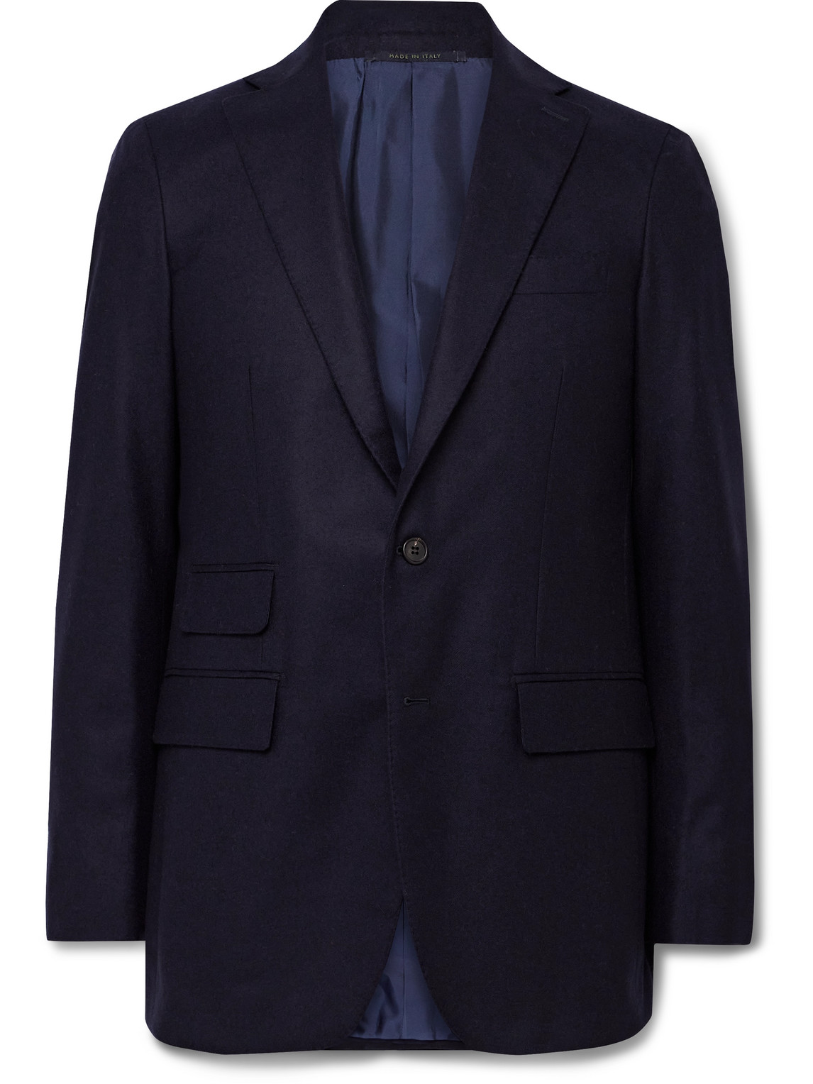 Sid Mashburn Kincaid No. 3 Virgin Wool-flannel Suit Jacket In Blue