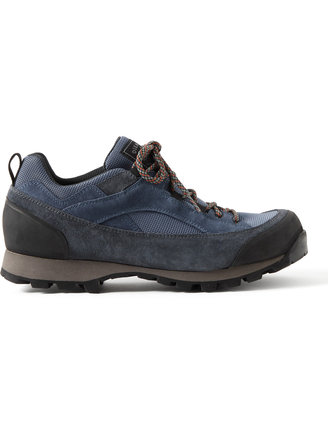 Diemme Grappa Suede And Rubber-trimmed Mesh Boots In Blue