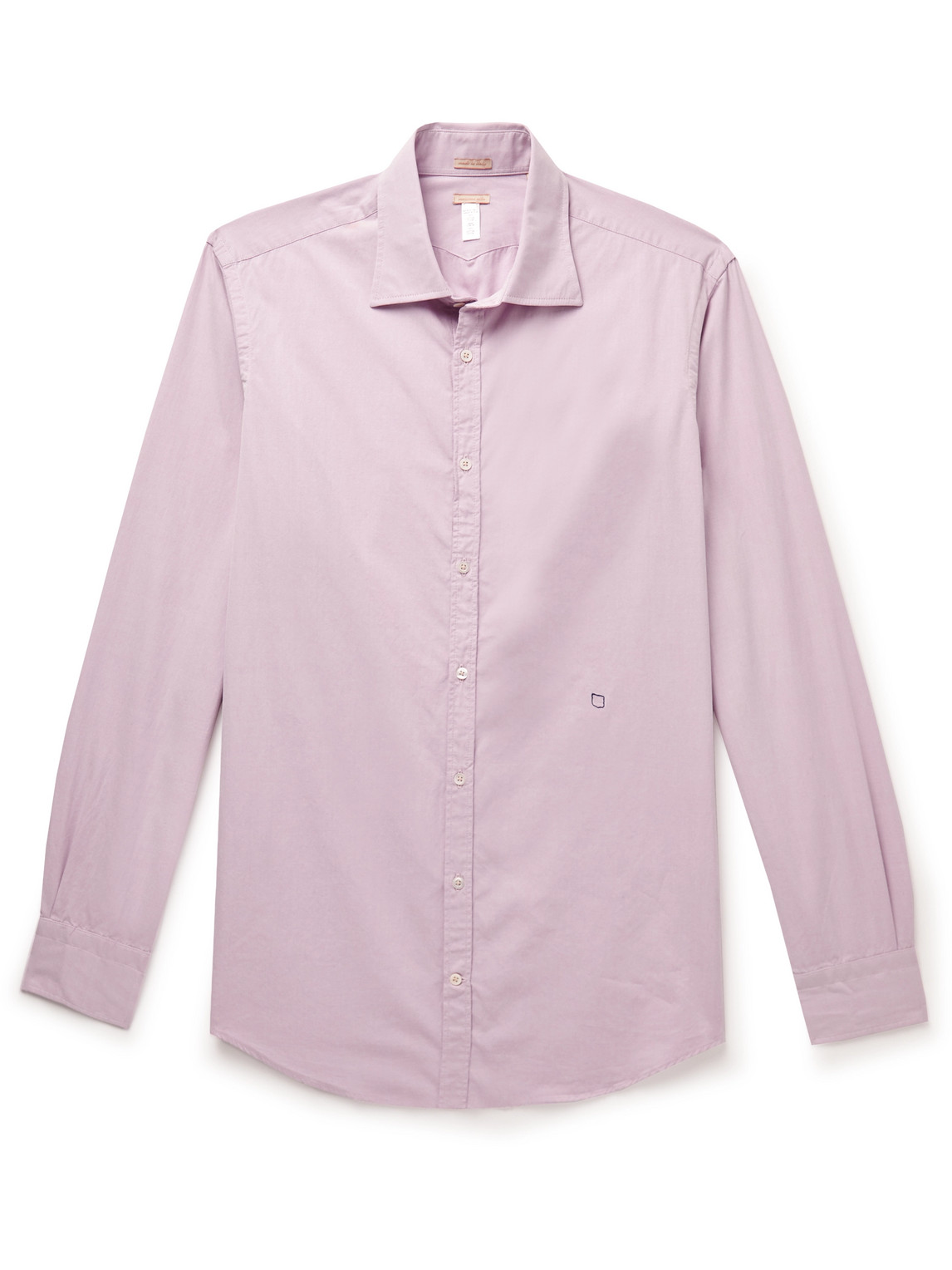 Massimo Alba Genova Striped Cotton-poplin Shirt In Purple