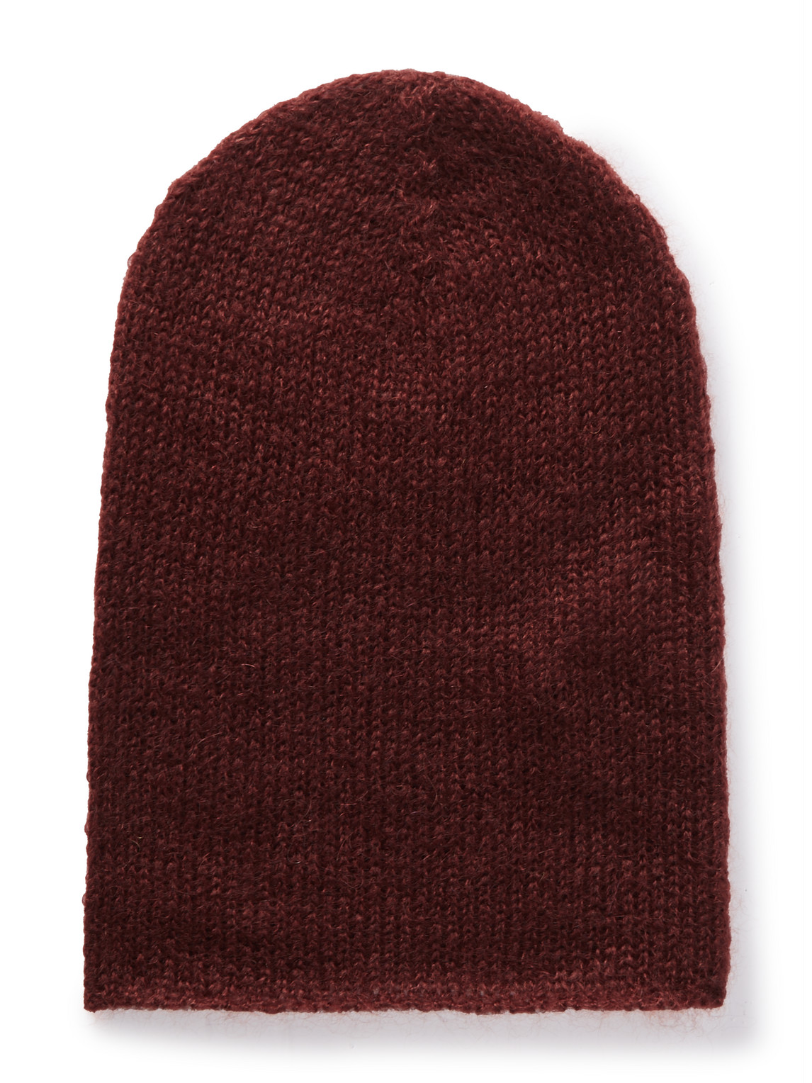 Massimo Alba Clayde Mohair And Silk-blend Beanie In Brown