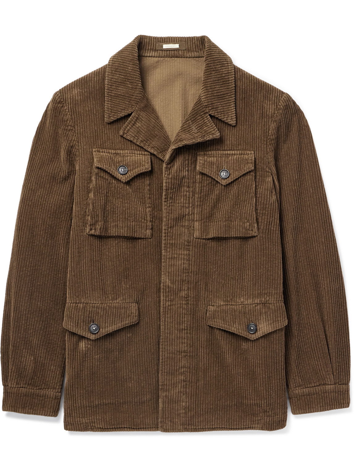 Massimo Alba Cotton-corduroy Chore Jacket In Brown