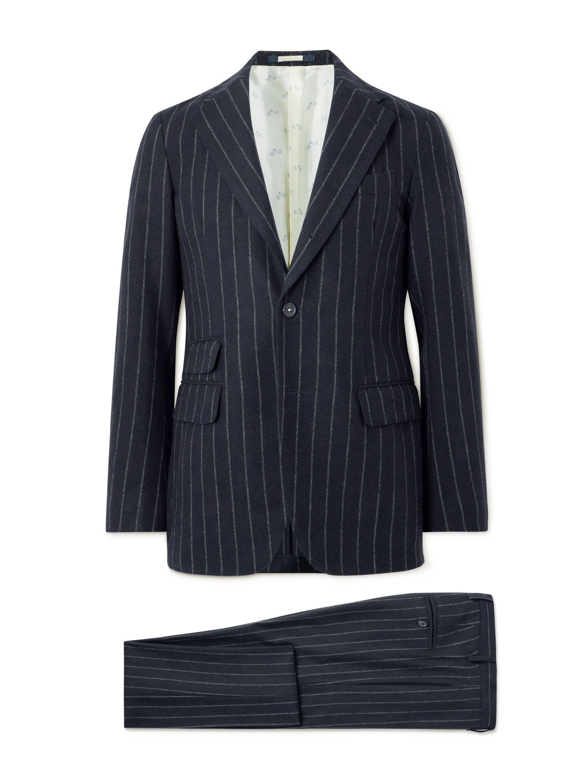 Sloop Pinstriped Wool Suit