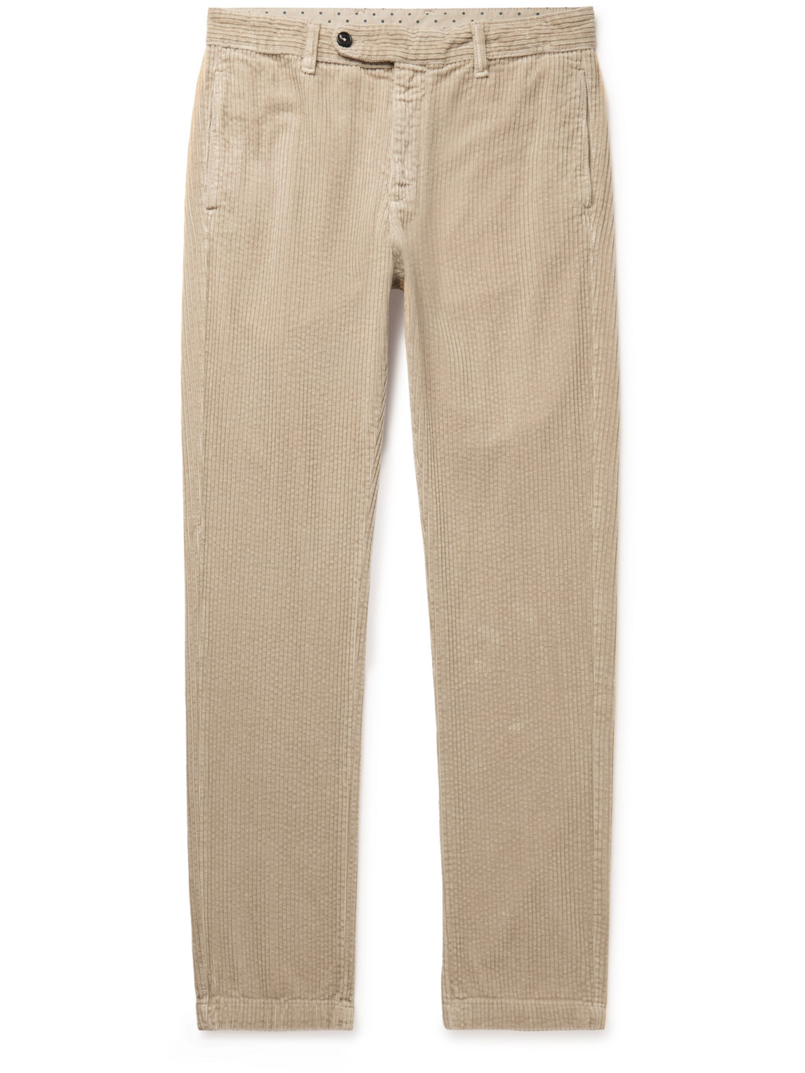 Massimo Alba Winch2 Slim-fit Cotton-corduroy Trousers In Neutrals