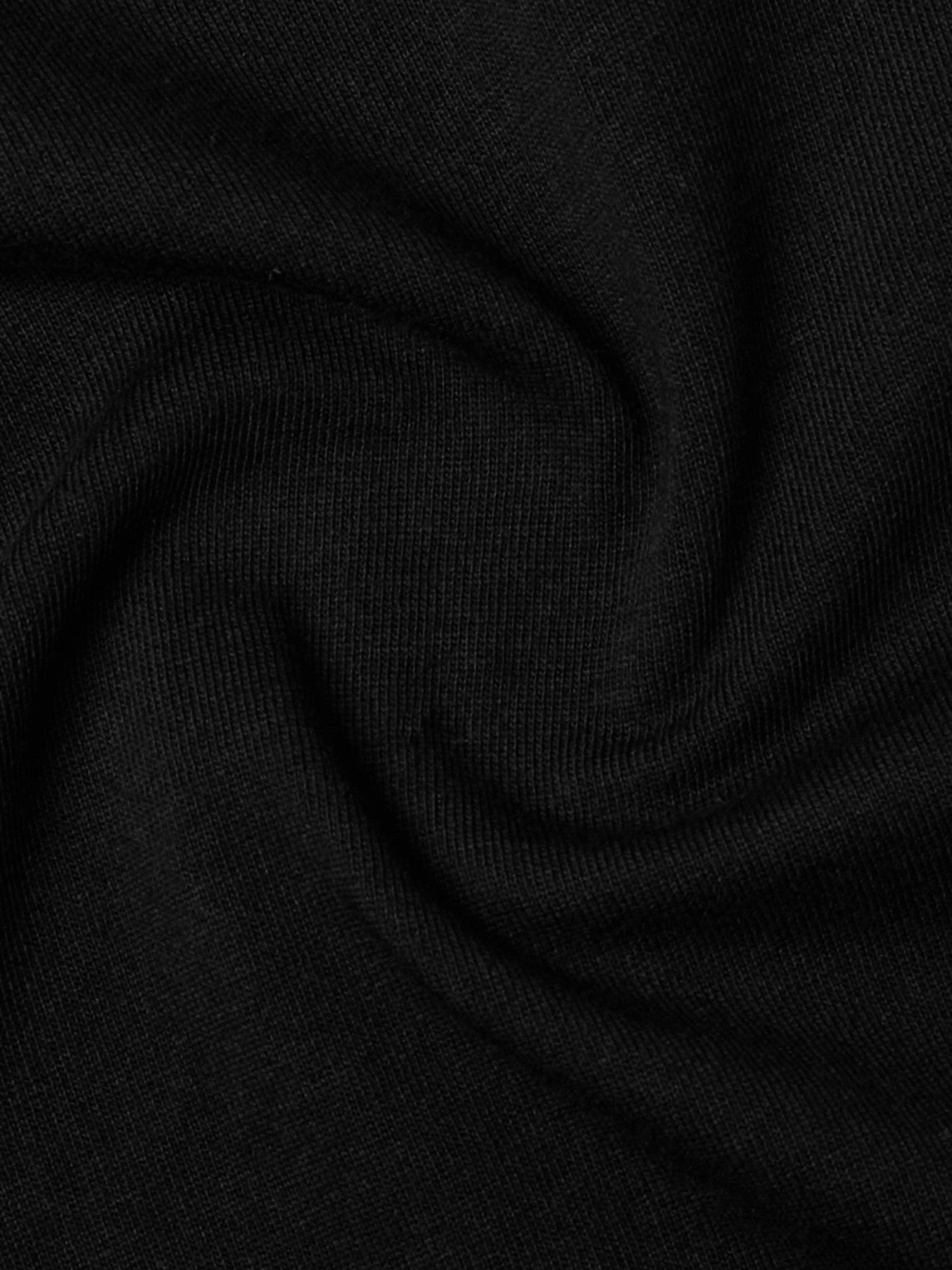 Shop Séfr Uneven Cotton-jersey T-shirt In Black