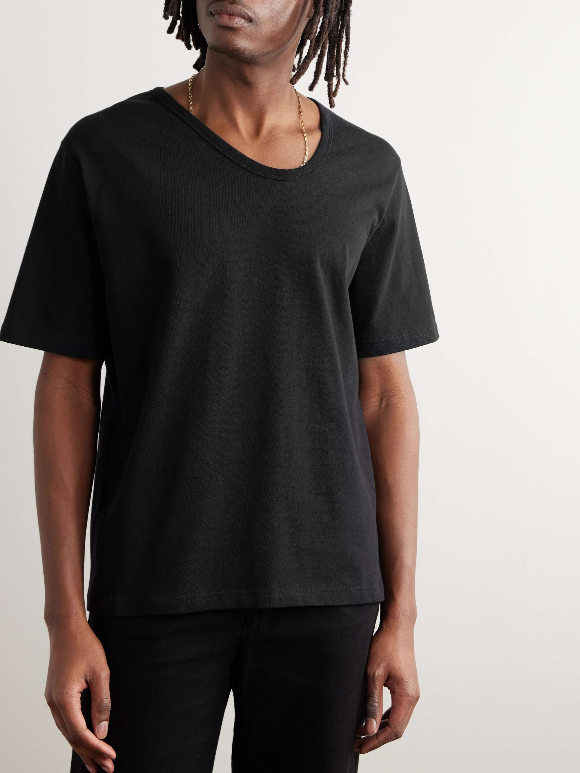sefr ブラック Uneven 長袖Tシャツ XL｜トップス