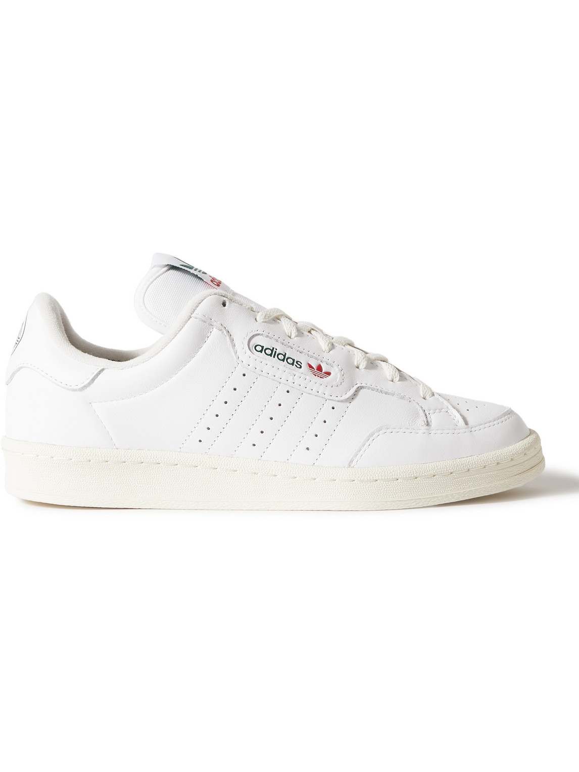 Adidas Consortium Englewood Spzl Perforated Leather Trainers In White