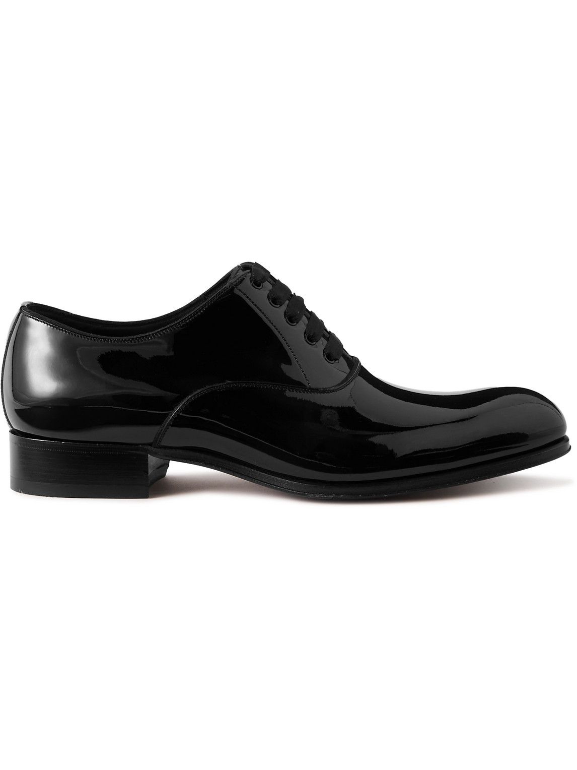 Shop Tom Ford Edgar Patent-leather Oxford Shoes In Black