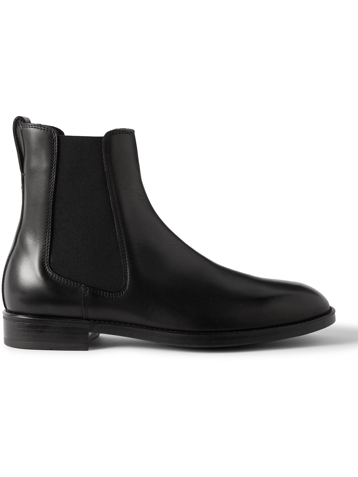 Shop Tom Ford Robert Burnished-leather Chelsea Boots In Black