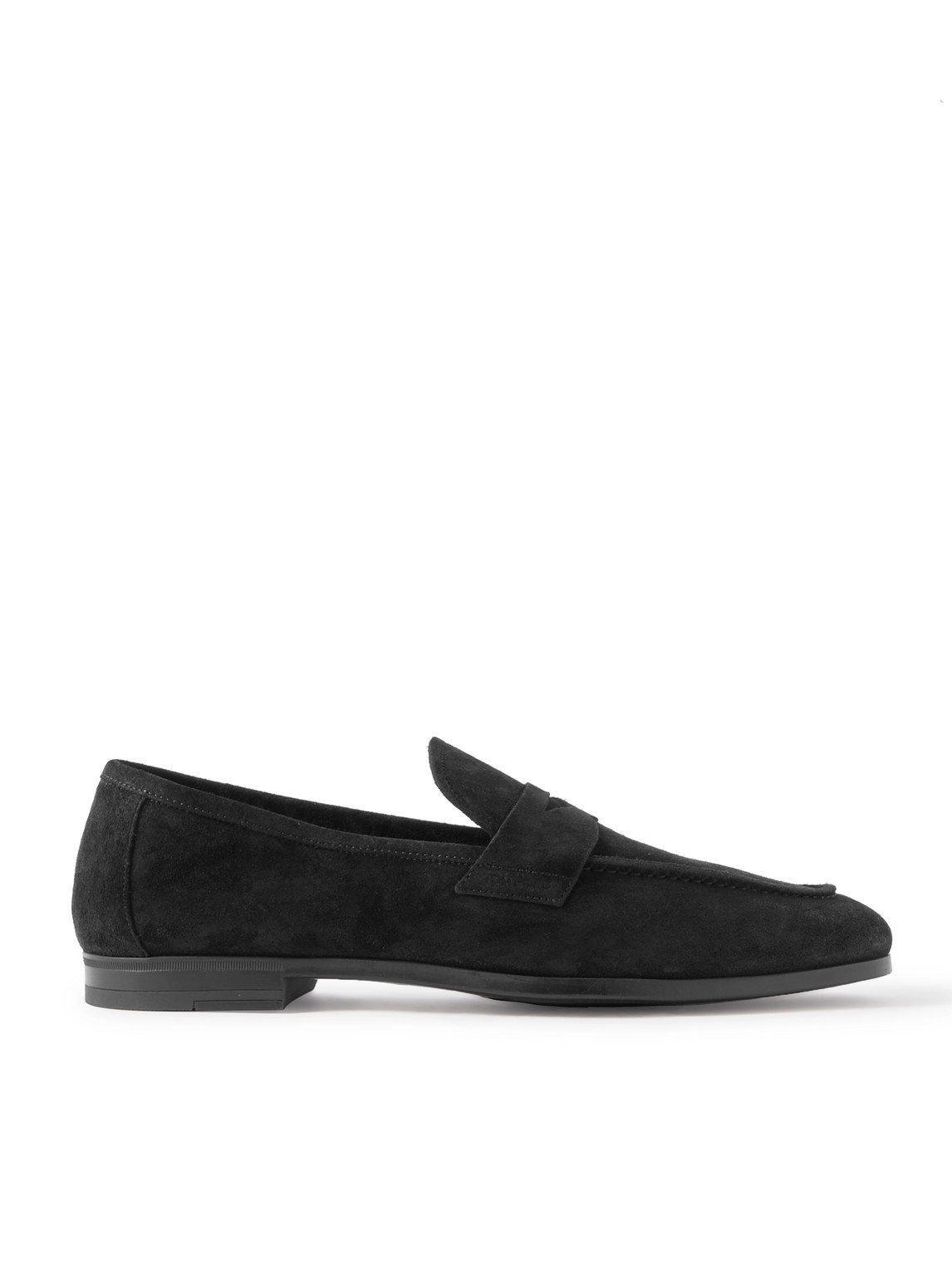 Tom Ford Suede Loafers In Black