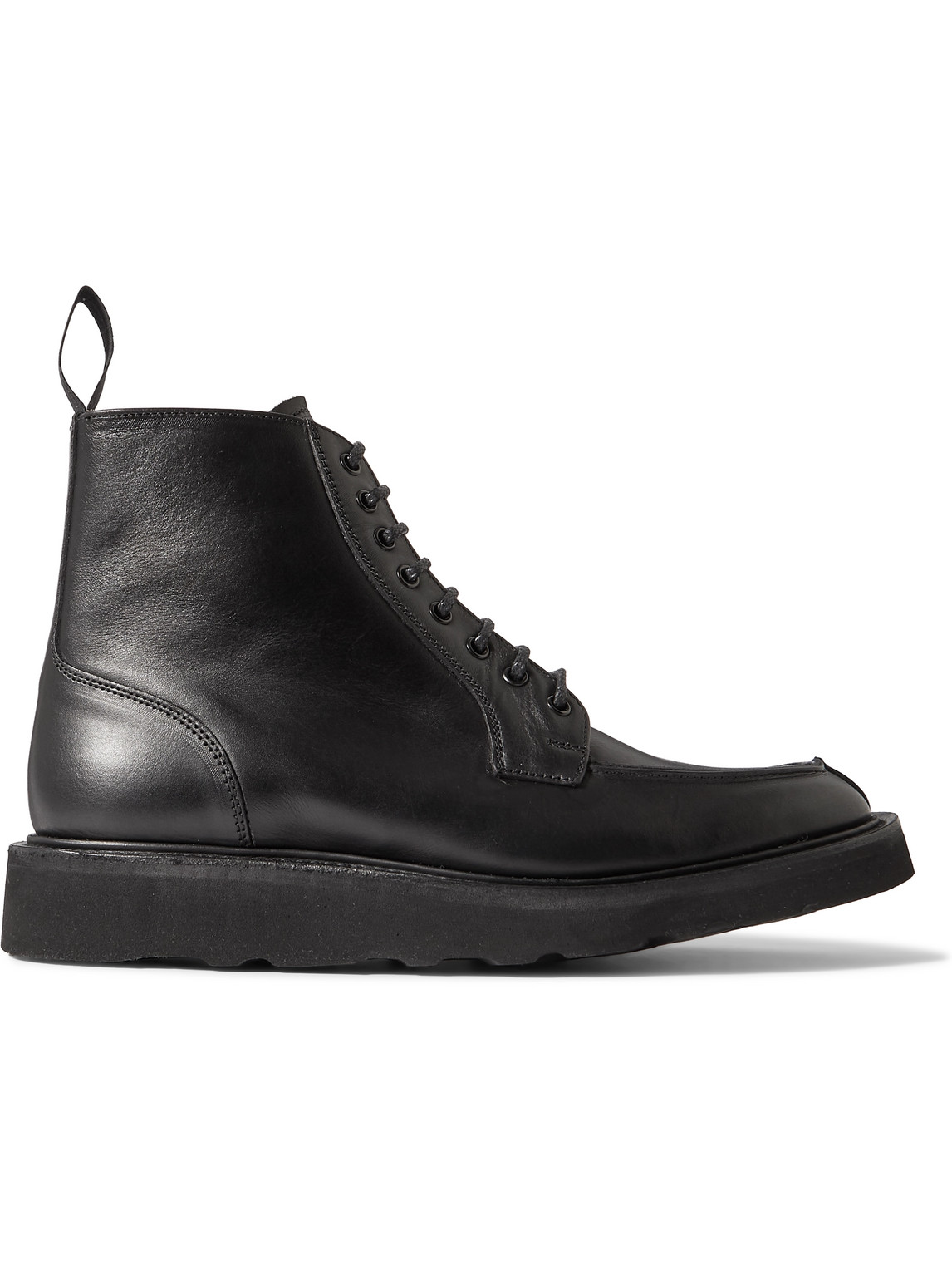 Tricker's Lawrence Leather Boots In Black