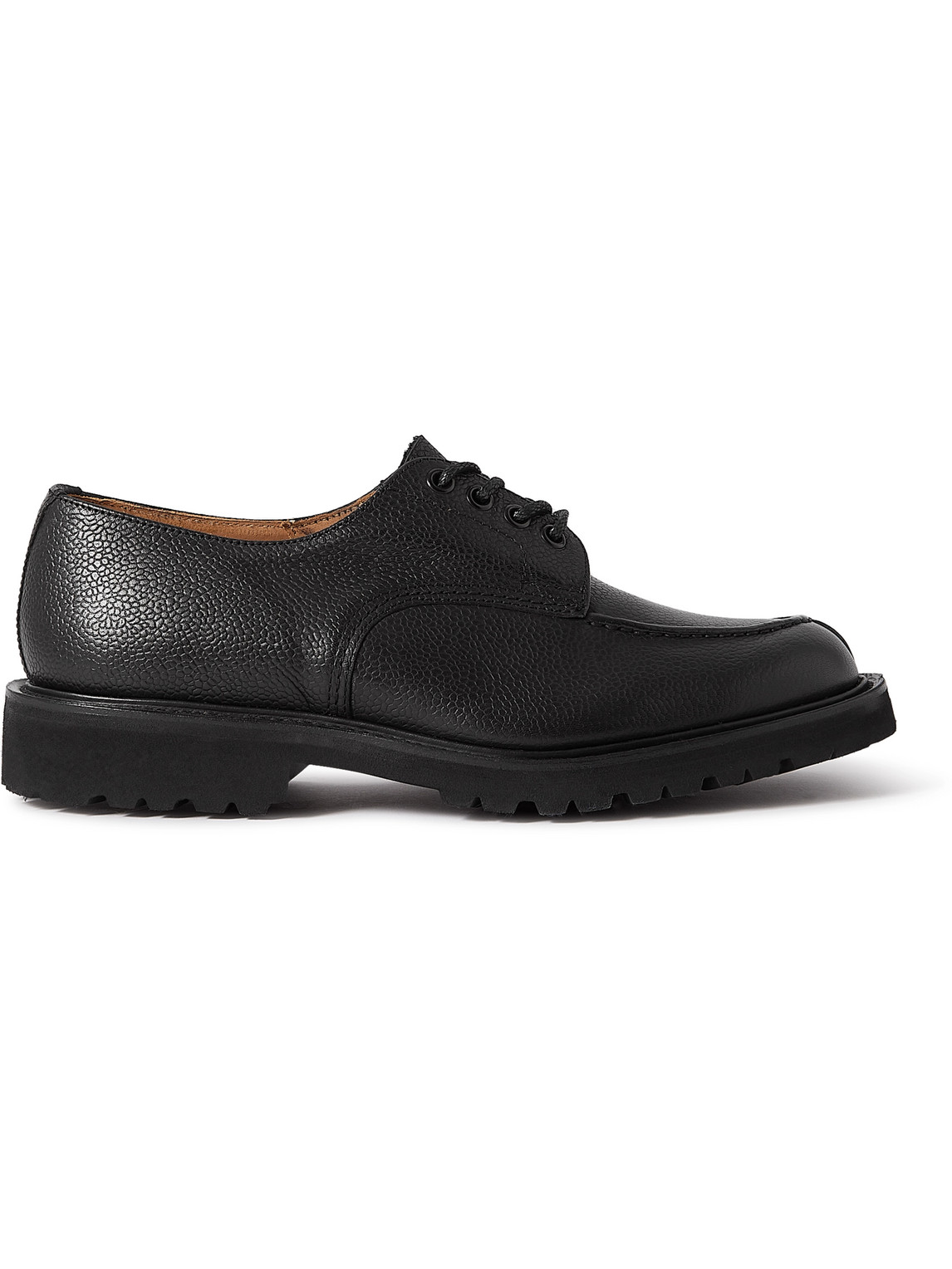 Tricker's Kilsby Full-grain Leather Derby Shoes In Black