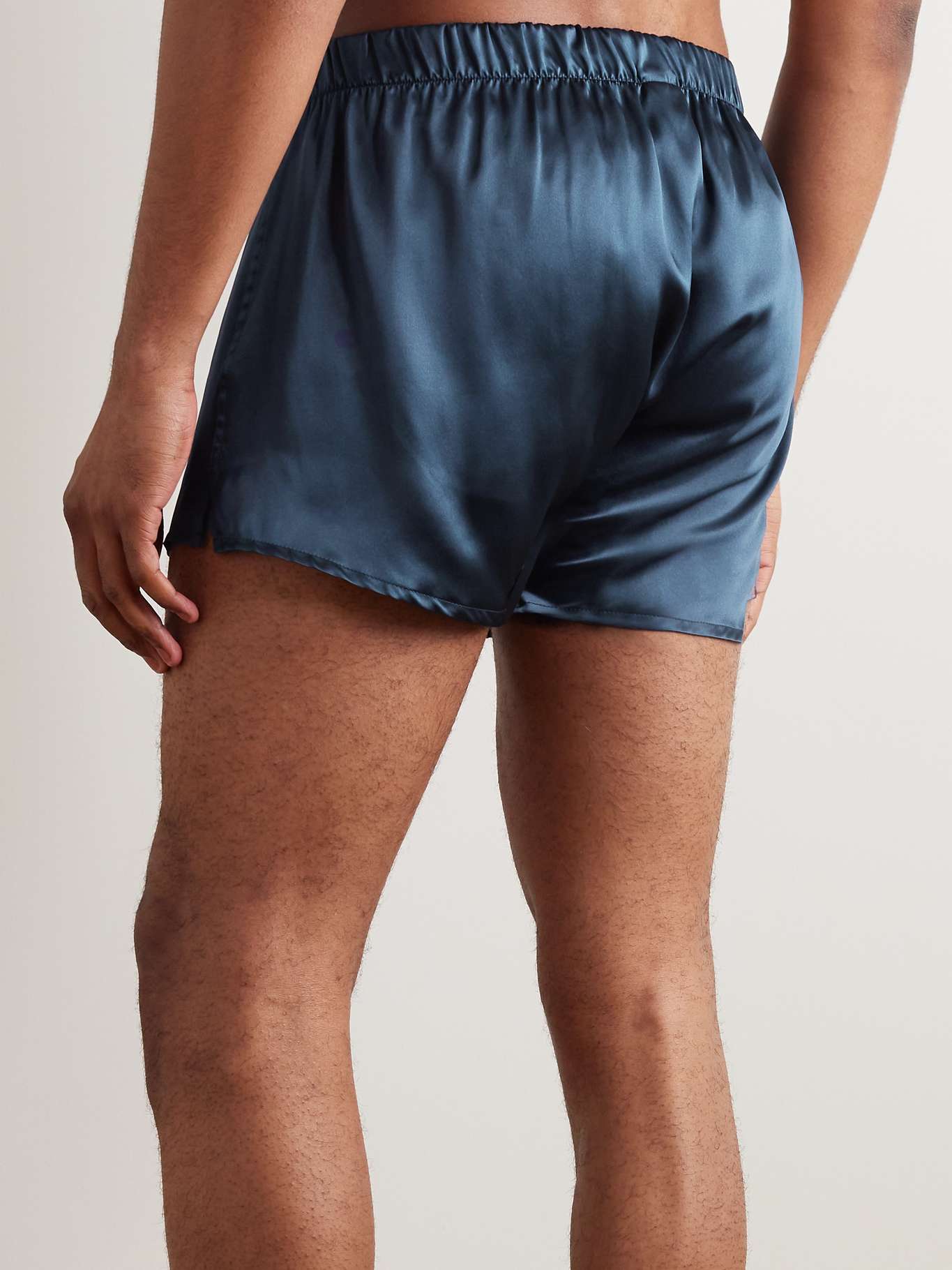 RUBINACCI Silk-Satin Boxer Shorts for Men | MR PORTER
