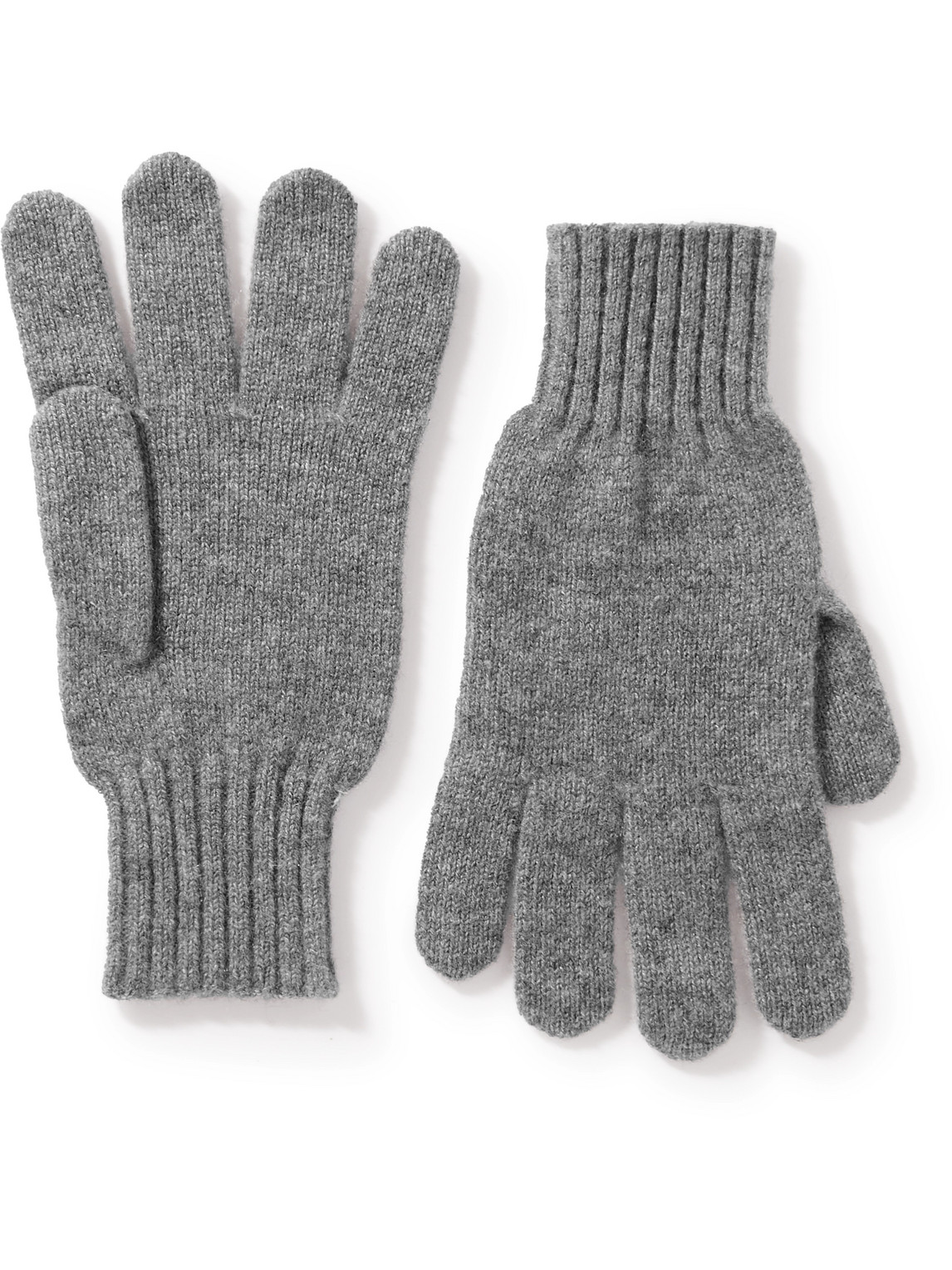 Rubinacci Cashmere Gloves In Gray