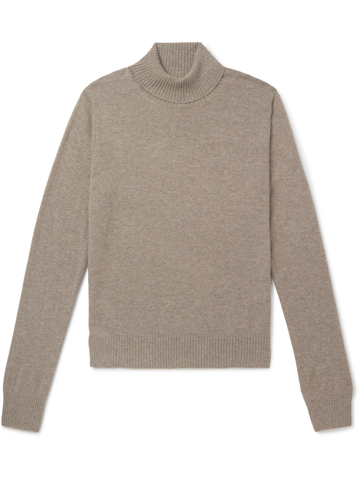 Rubinacci Cashmere Rollneck Sweater In Neutrals