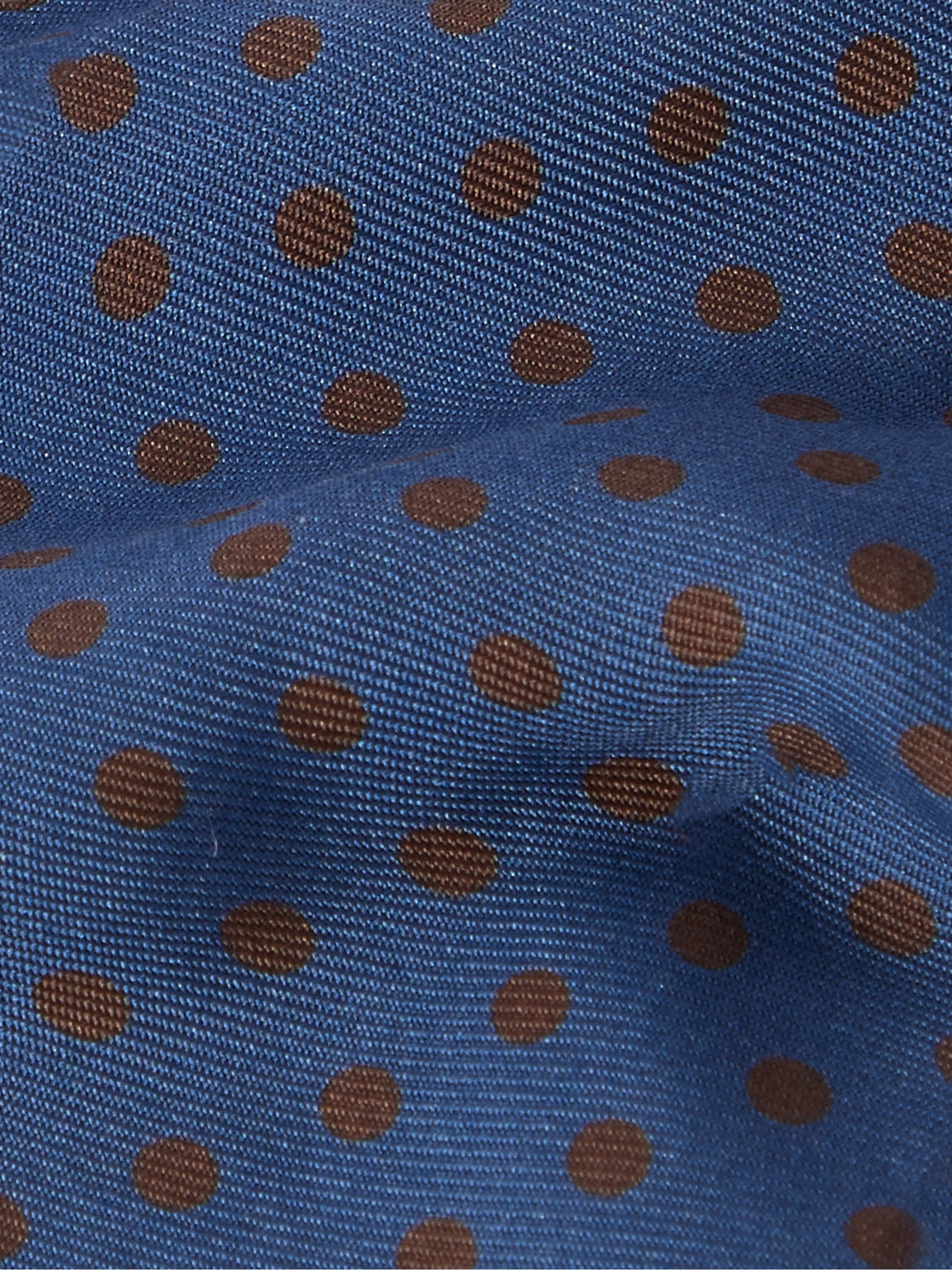 Shop Rubinacci 8cm Polka-dot Silk-twill Tie In Blue
