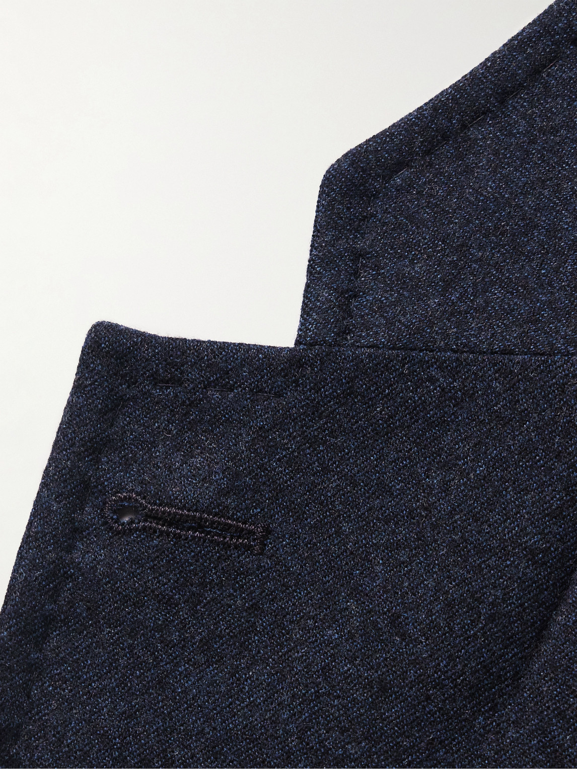 Shop Rubinacci Wool-flannel Suit Jacket In Blue