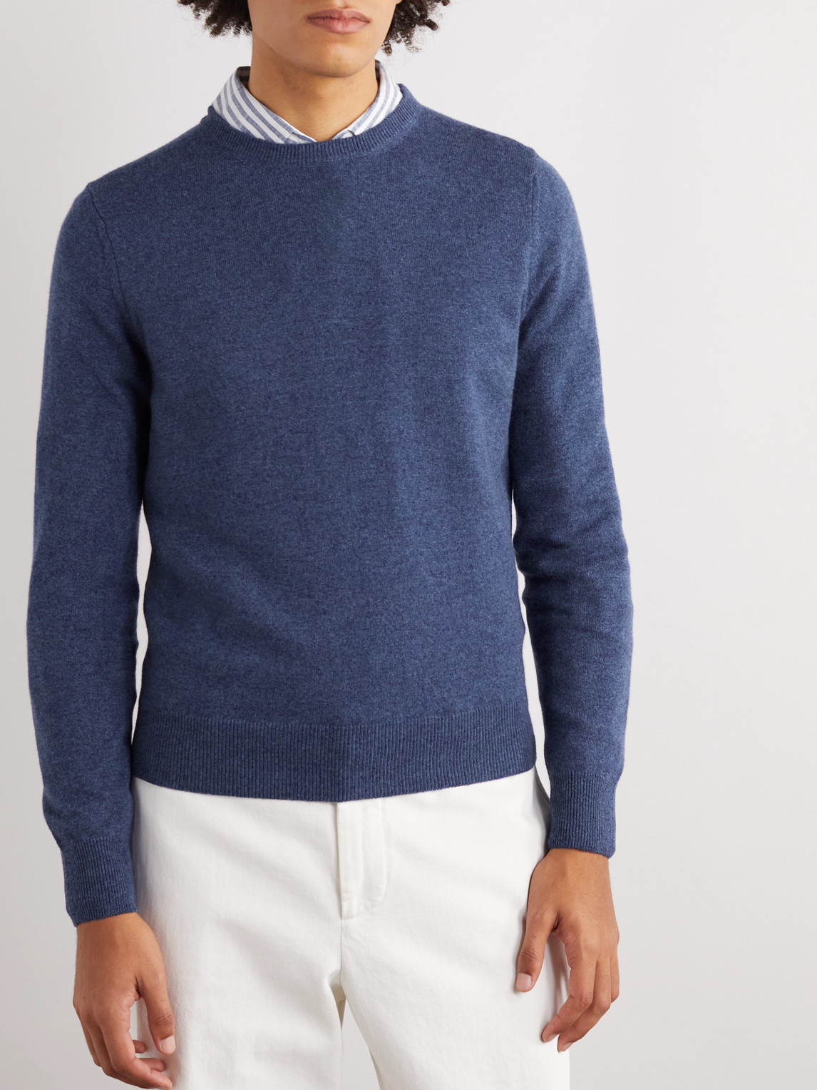 Shop Rubinacci Cashmere Sweater In Blue