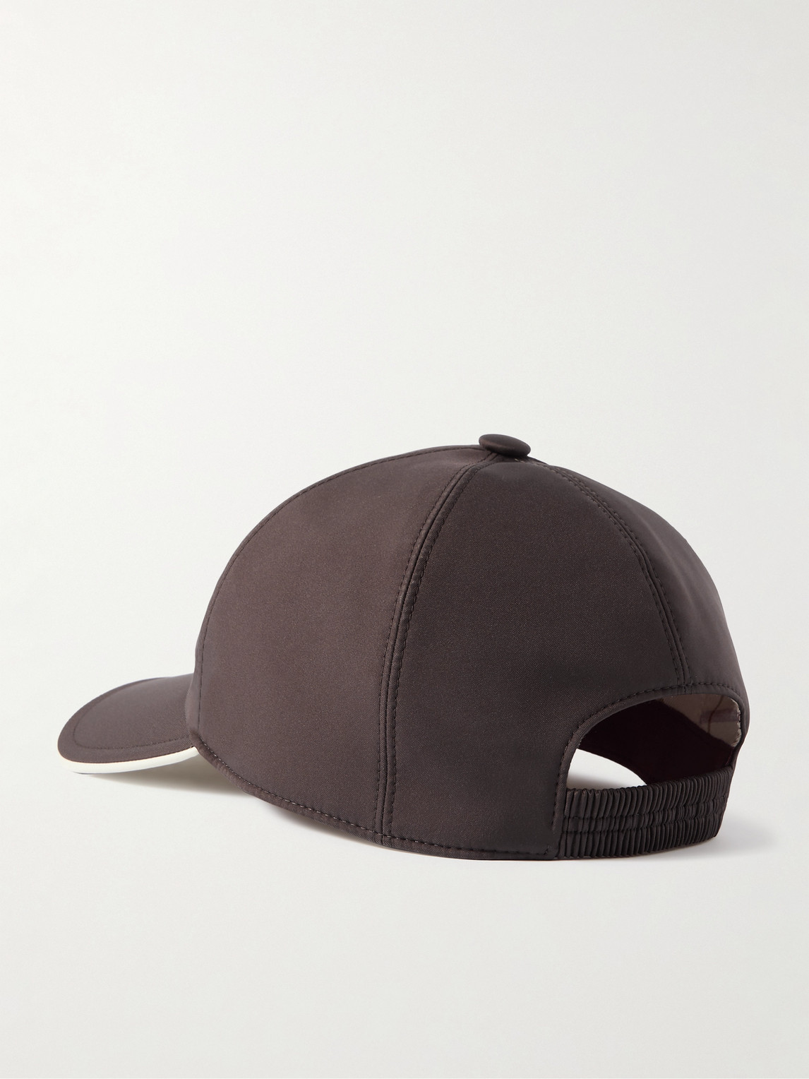 Shop Loro Piana Logo-embroidered Storm System® Shell Baseball Cap In Brown