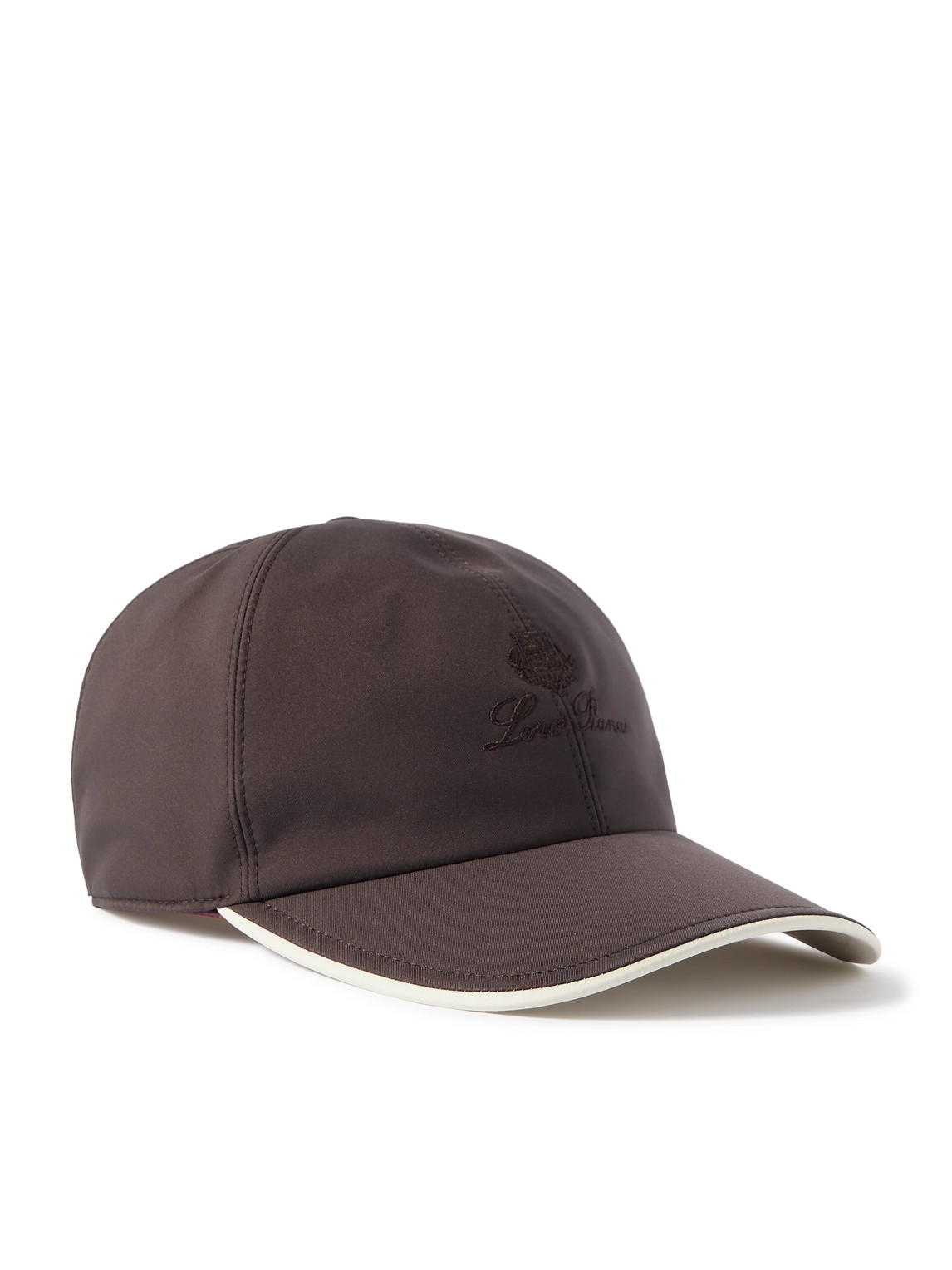 Loro Piana Logo-embroidered Storm System® Shell Baseball Cap In Brown