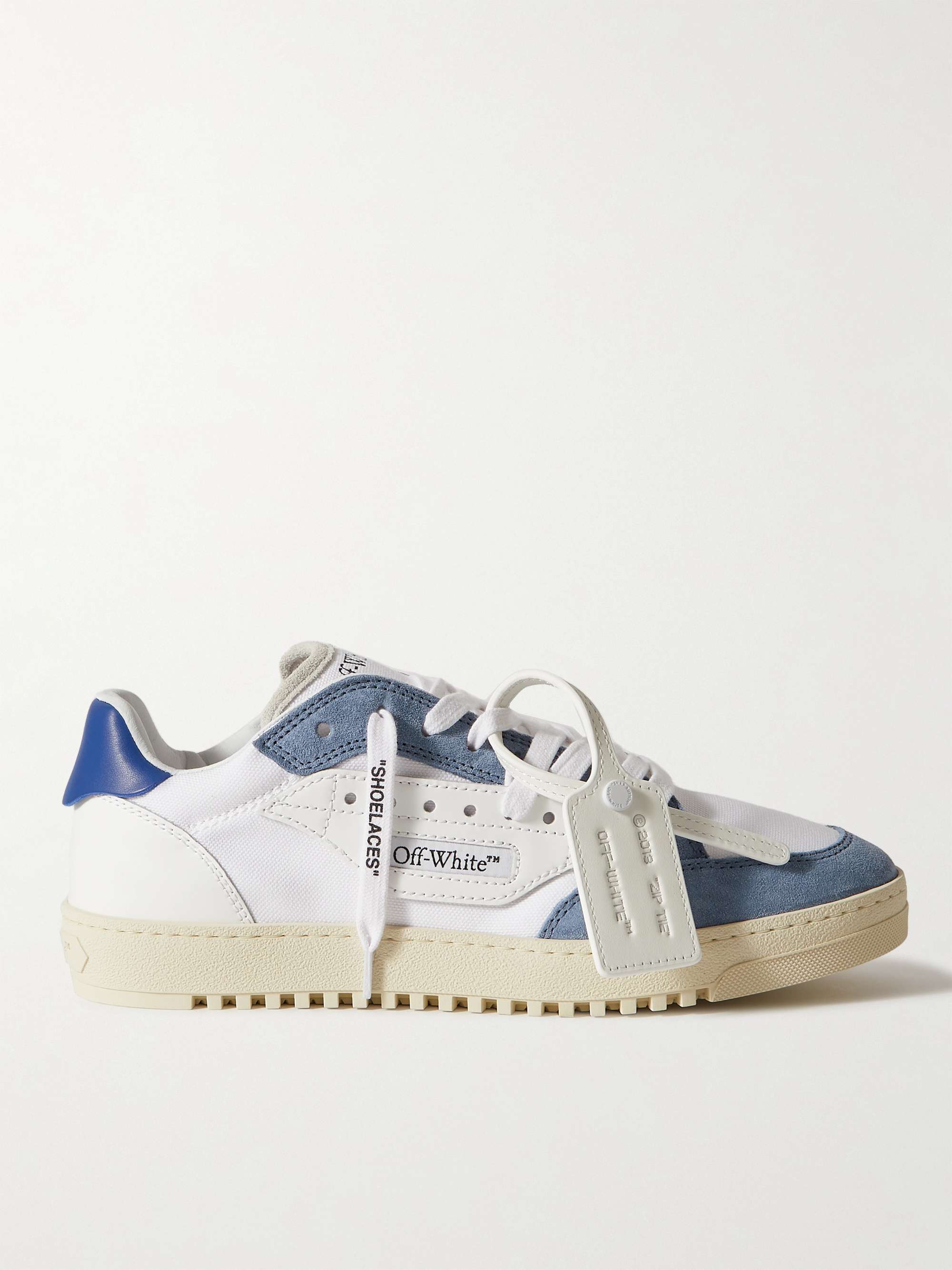 Canvas / Off White No Tie Shoelaces - Shorts | uLace